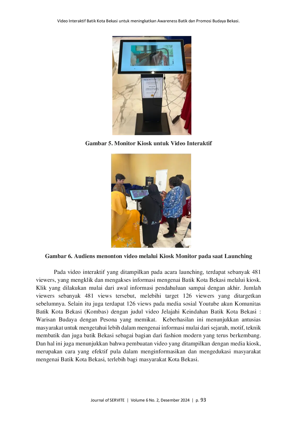 JURIS Video Interaktif Batik Kota Bekasi untuk meningkatkan Awareness Batik dan Promosi Budaya Bekasi