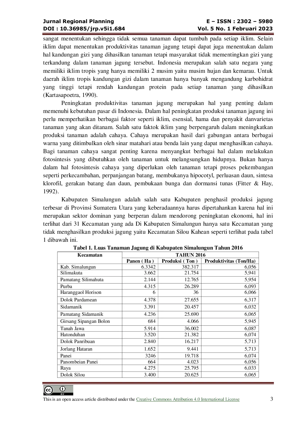 JURIS Strategi Pengembangan Agribisnis Jagung Di Kecamatan Gunung Maligas Kabupaten Simalungun