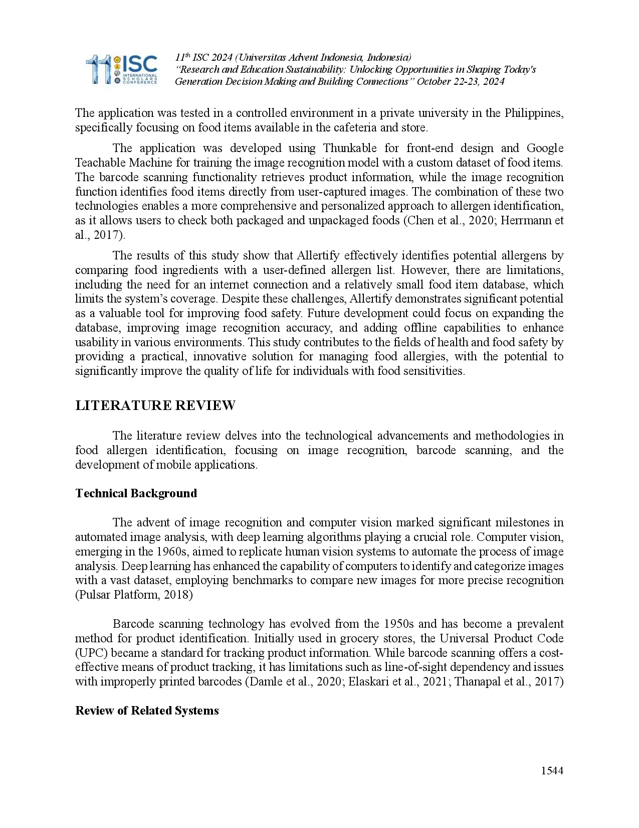 juris Allertify Android based Mobile Application for Food Allergens Identification Using Barcode Scanning and Image Recognition