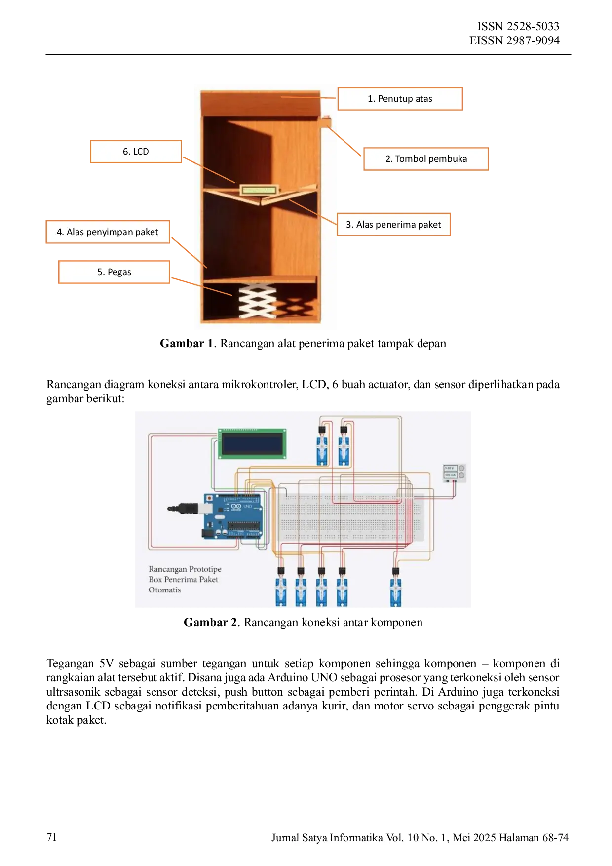 JURIS Rancang Bangun Prototipe Alat Penerima Paket Dari Kurir Ekspedisi