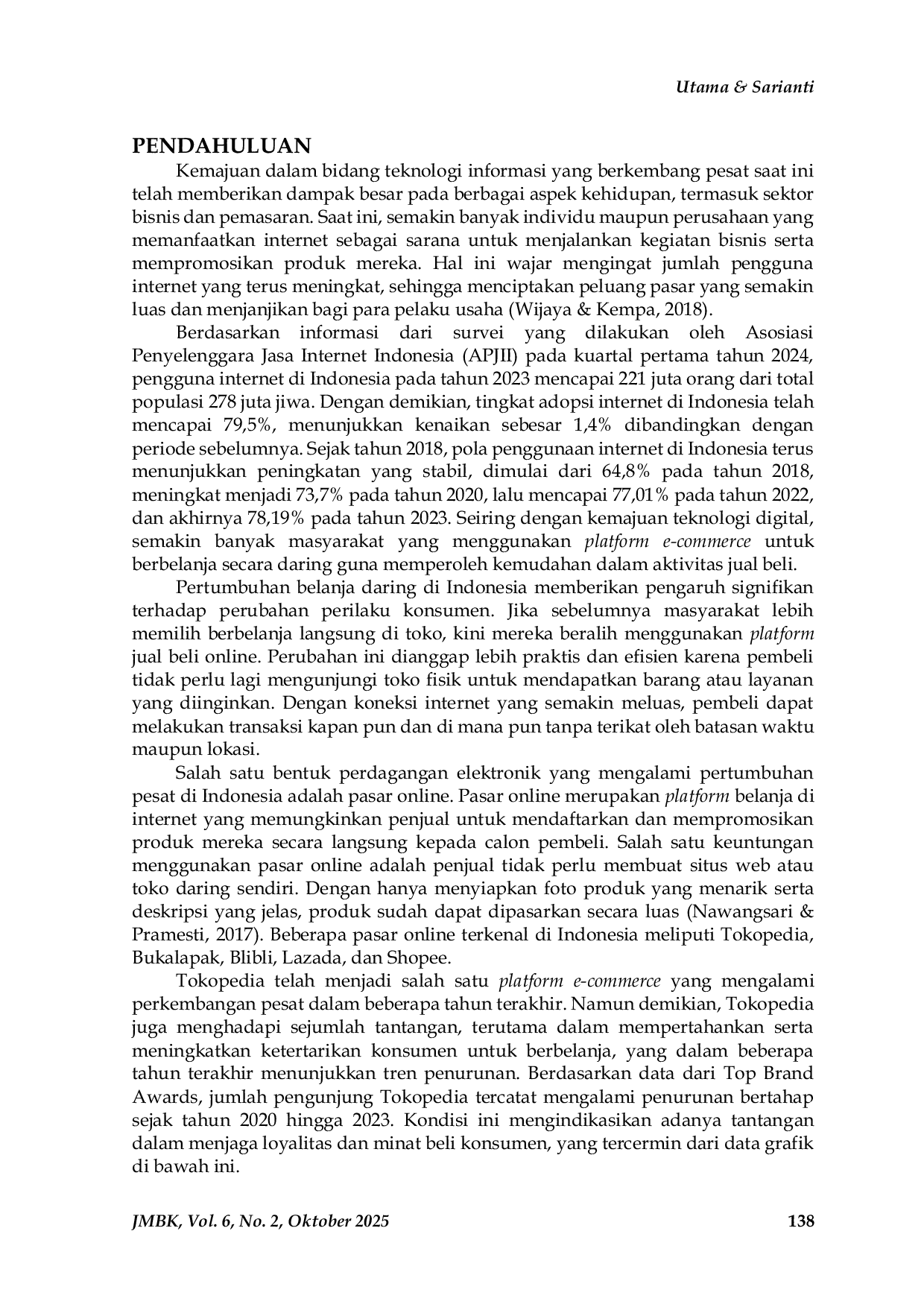 JURIS Pengaruh Trust Ease of Use dan Price Terhadap Repurchase Intention pada Konsumen Tokopedia di Kota Padang