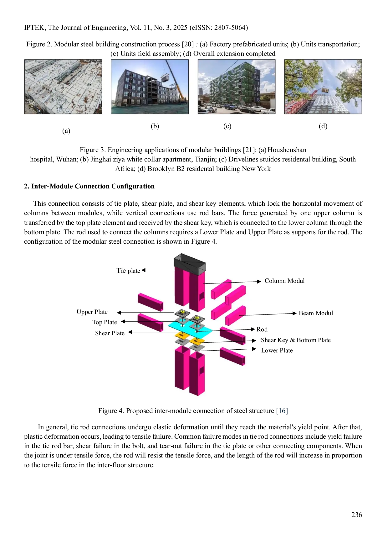 JURIS Tensile Performance of Inter Module Connections for Modular Steel Buildings Using Finite Element Method