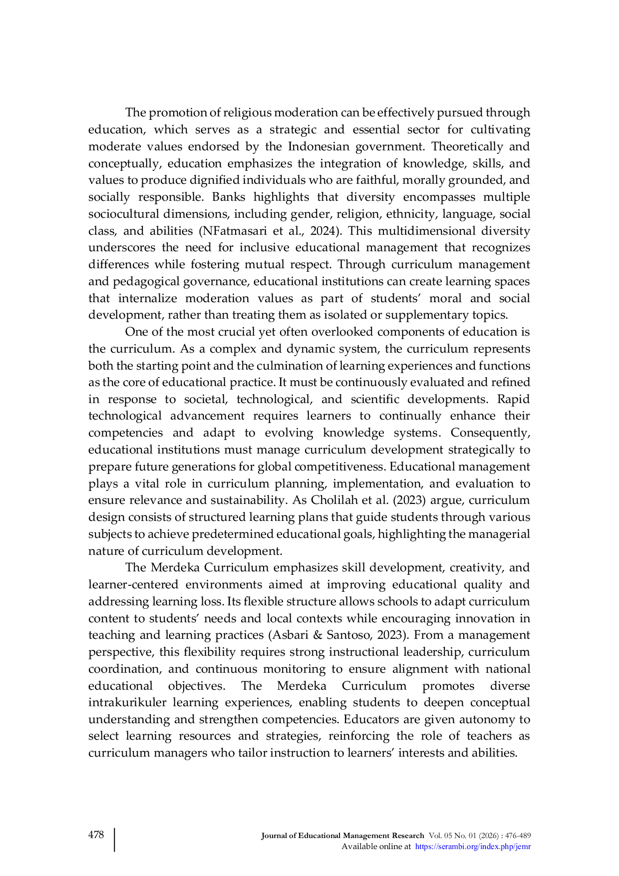 JURIS Integrating Religious Moderation into the Merdeka Curriculum A Strategic Educational Management Perspective