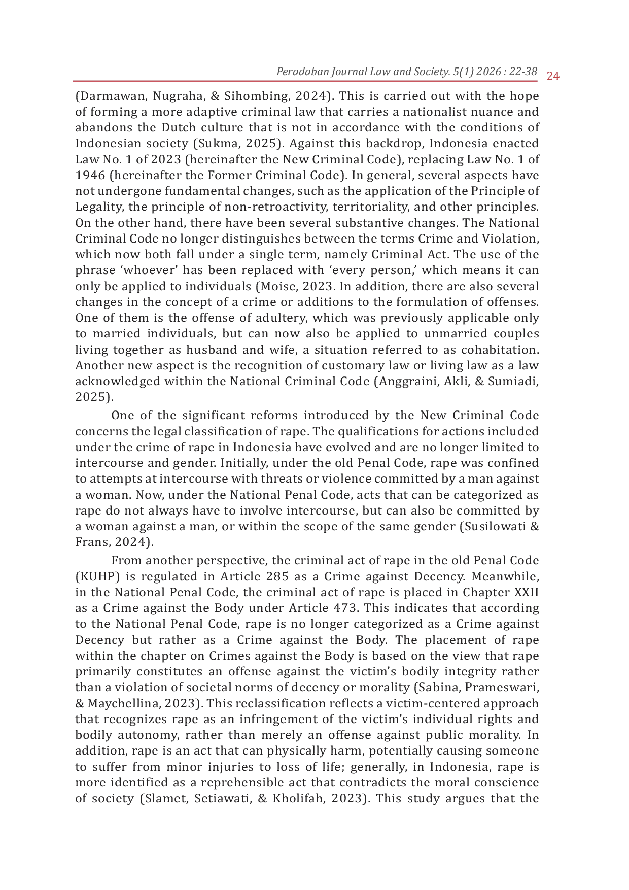 JURIS From Morality to the Body