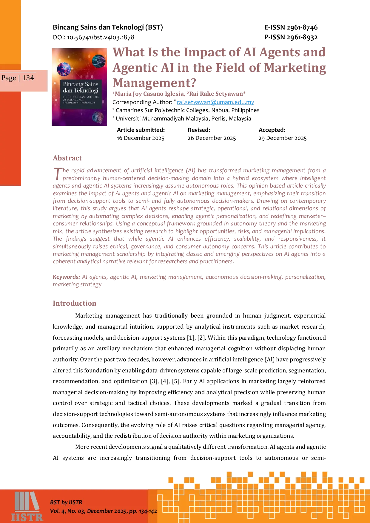 JURIS What Is the Impact of AI Agents and Agentic AI in the Field of Marketing Management
