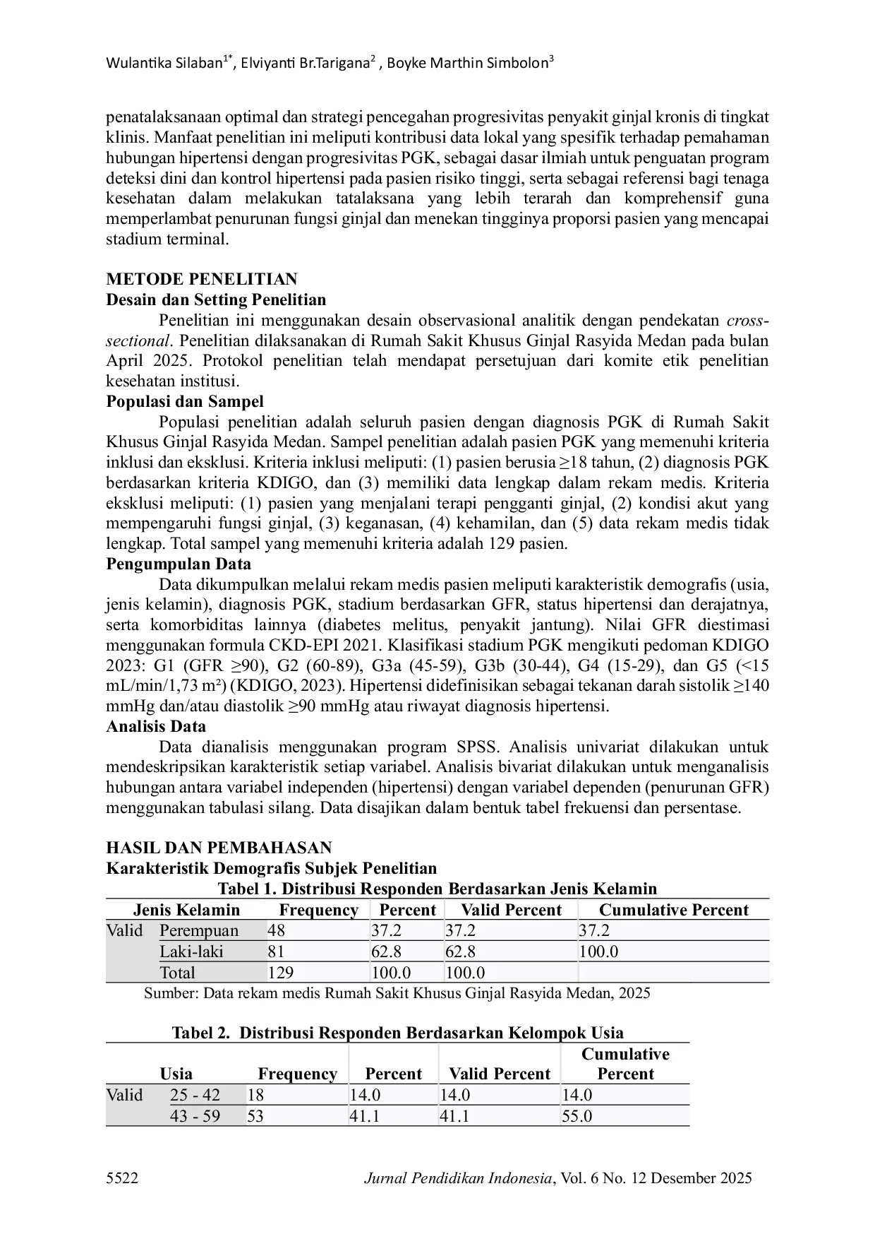 JURIS Hubungan Hipertensi dengan Penurunan Glomerular Filtration Rate pada Pasien Gagal Ginjal Kronis