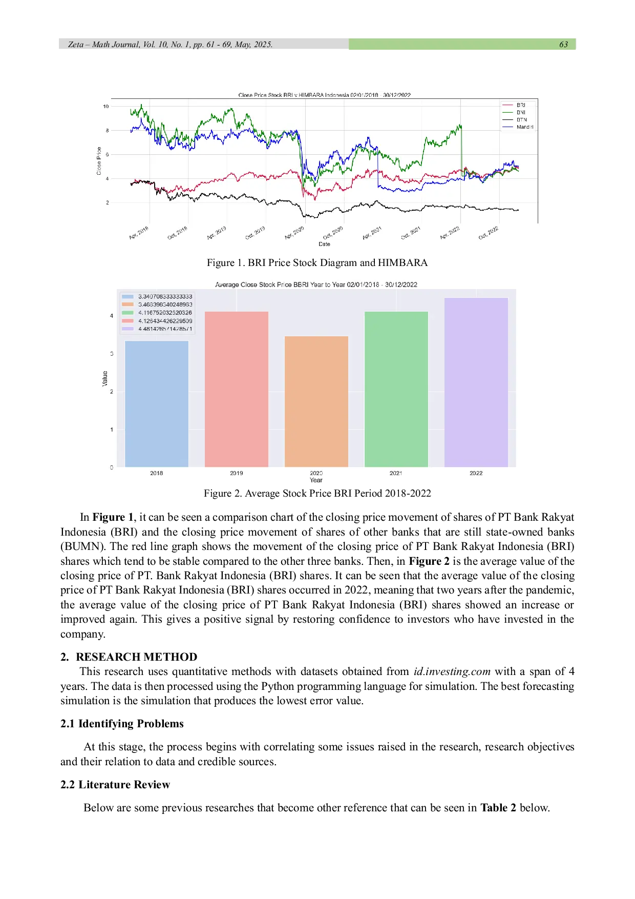JURIS Analysis and Forecasting of PT Bank Rakyat Indonesia BRI Stock Price After Covid 19 using Multiple Linear Regression Method