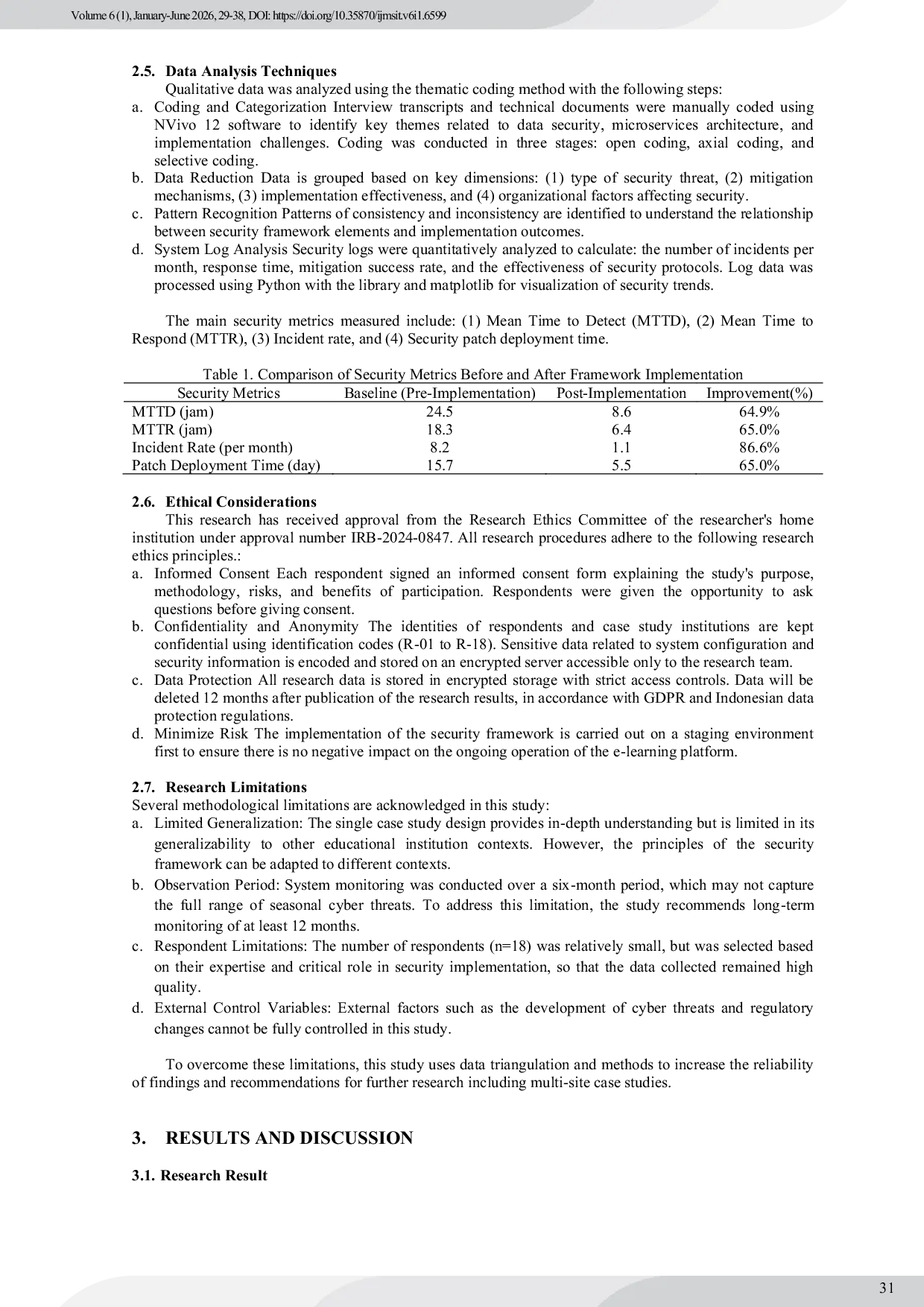 JURIS Implementation of Data Security Framework in Microservices Cloud Computing Architecture for E Learning Platform
