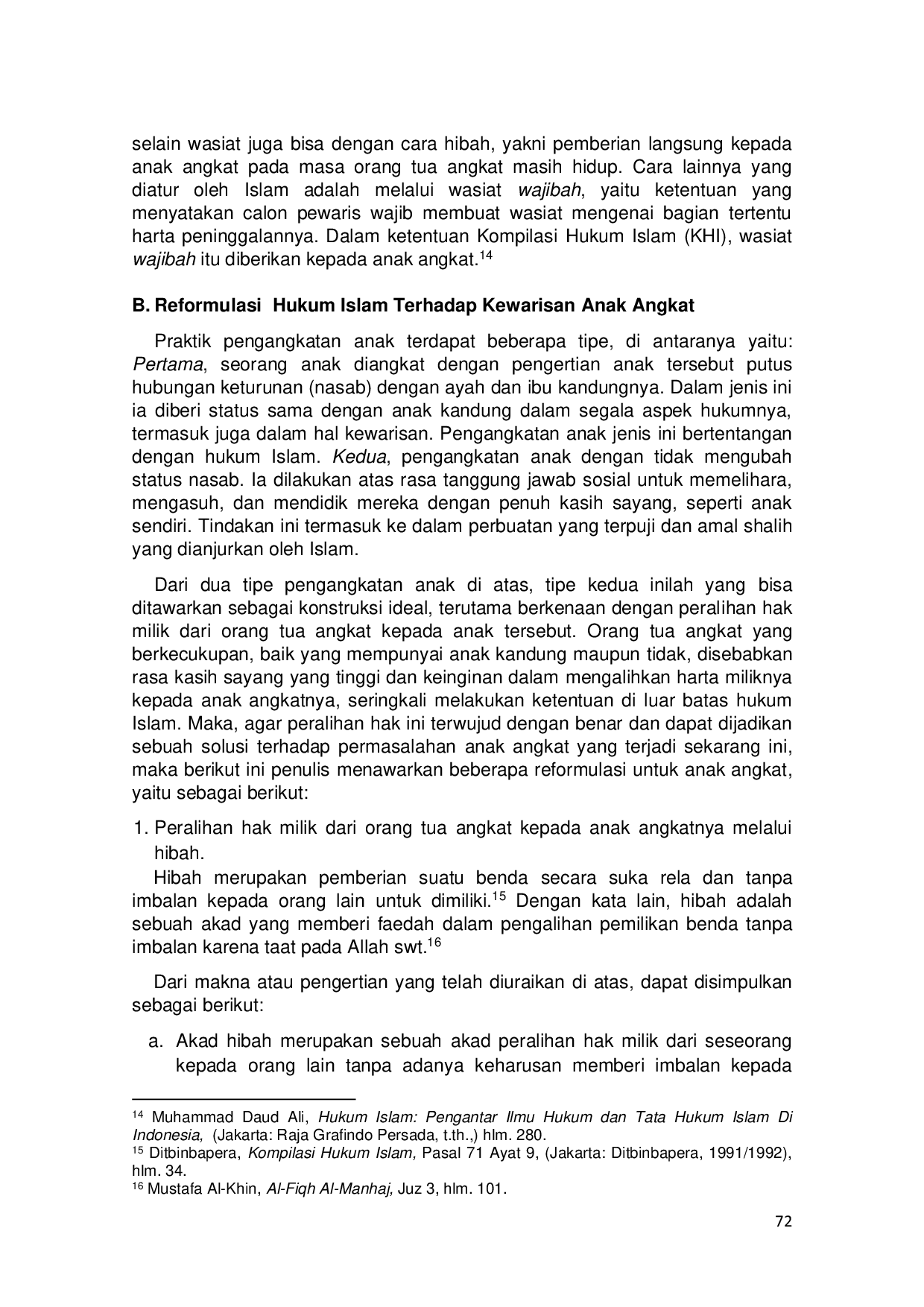 JURIS Reformulasi Hukum Wasiat Wajibah Di Indonesia Terhadap Kewarisan Anak Angkat Perspektif Hukum Islam