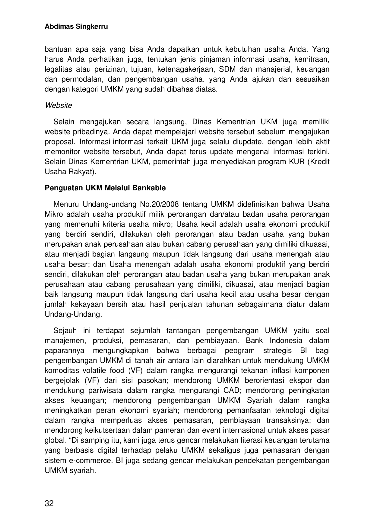 JURIS Pemberdayaan Ekonomi Pedesaan Melalui Penguatan Kapasitas UMKM Dengan Program Bankable