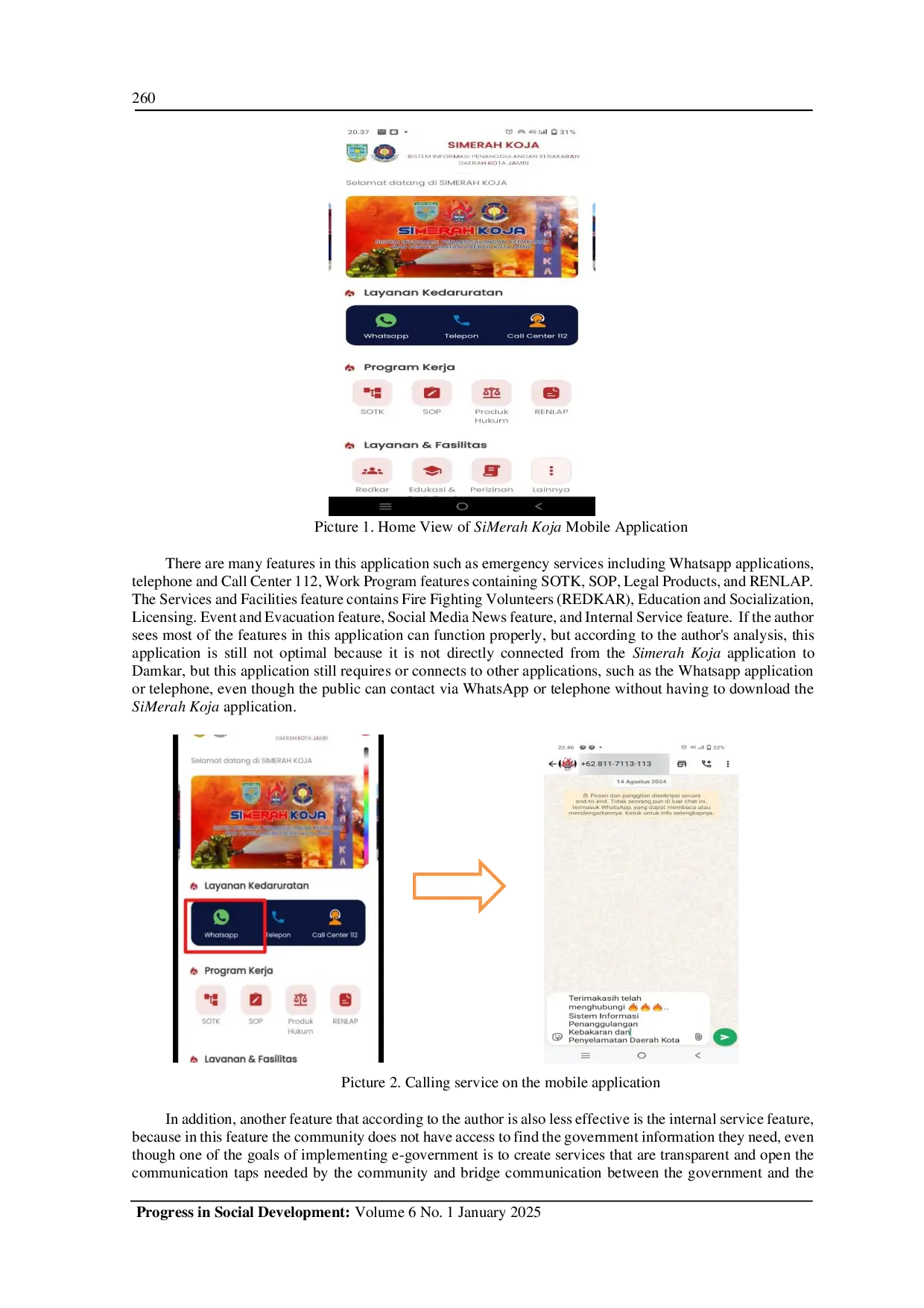 JURIS Evaluation of Fire and Rescue Services Digitalization in Jambi City with Simerah Koja Mobile Application