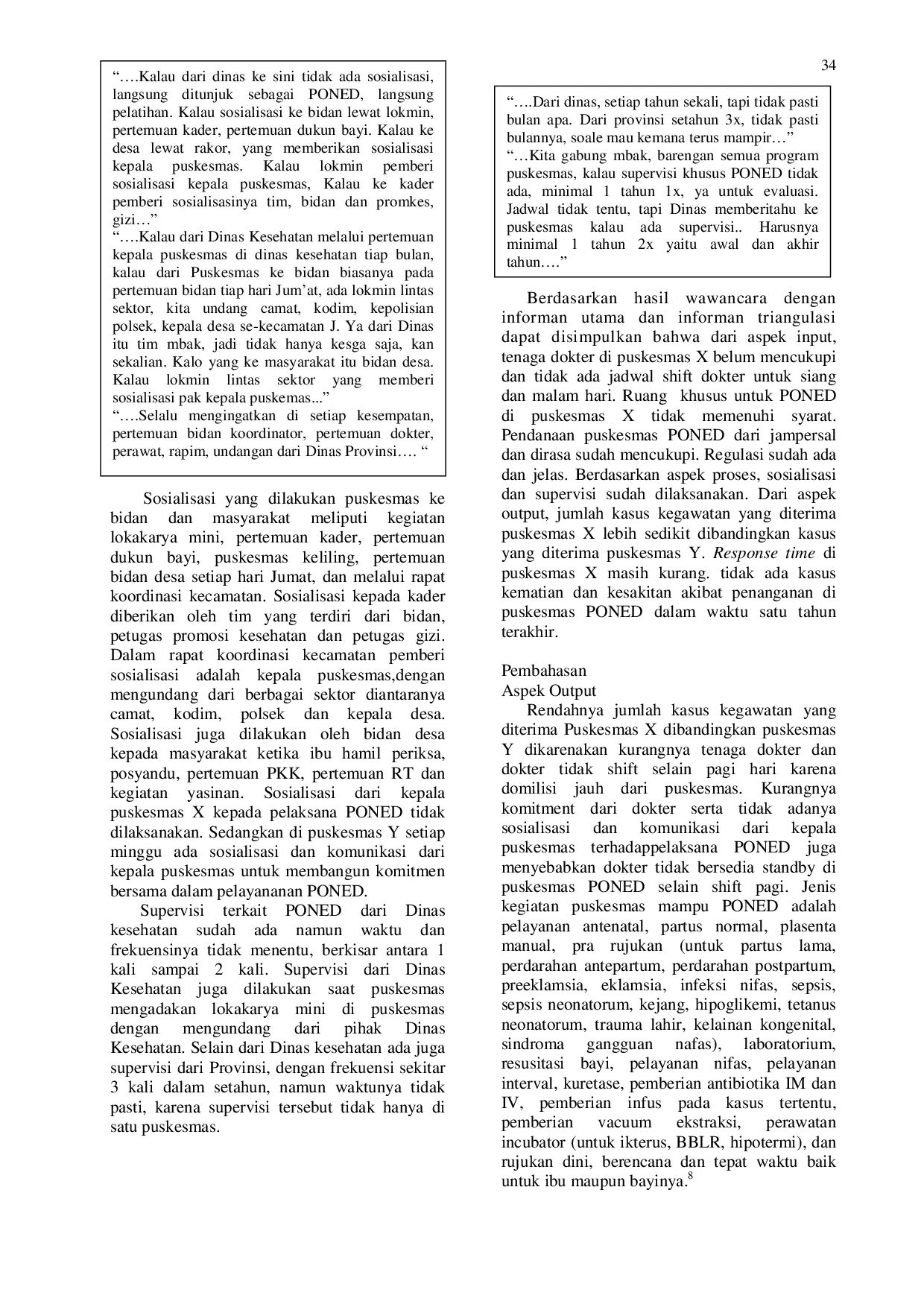 JURIS Sistem Pelaksanaan PONED di Puskesmas Kabupaten Pati