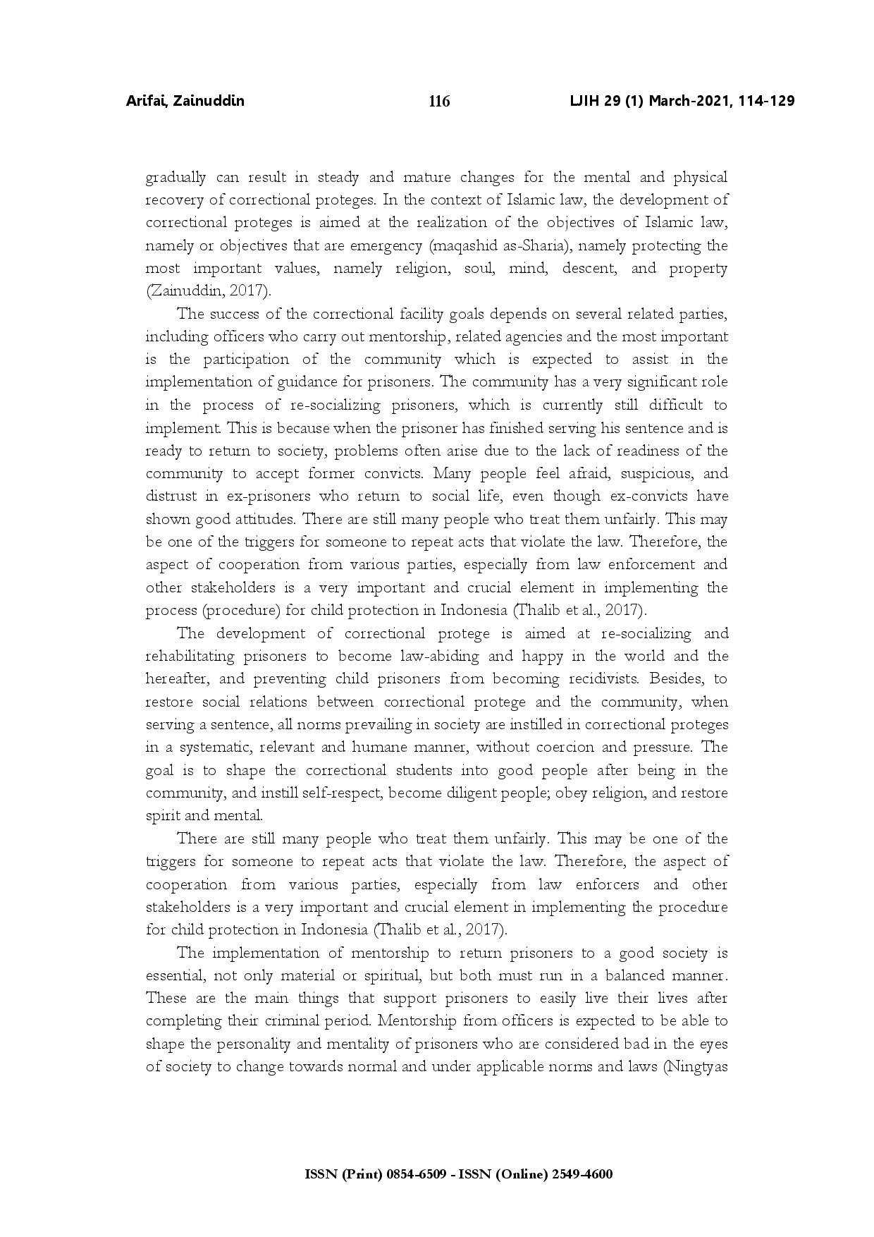 juris Correctional protege mentorship as an effort of resocialization in class II special correctional institution for children of Kendari