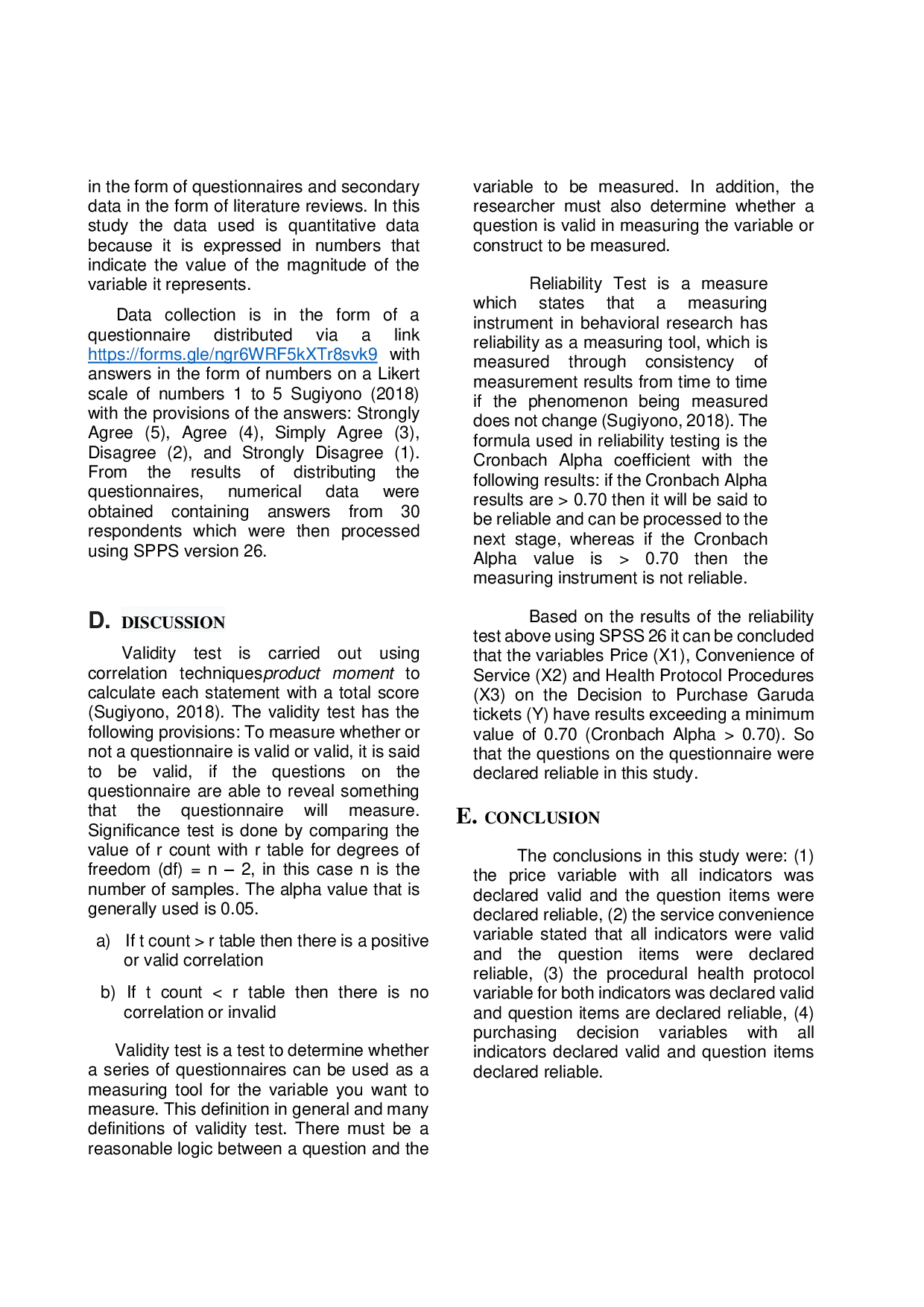 juris The influence of price convenience of services and implementation of health protocols on purchase decision of Garuda tickets