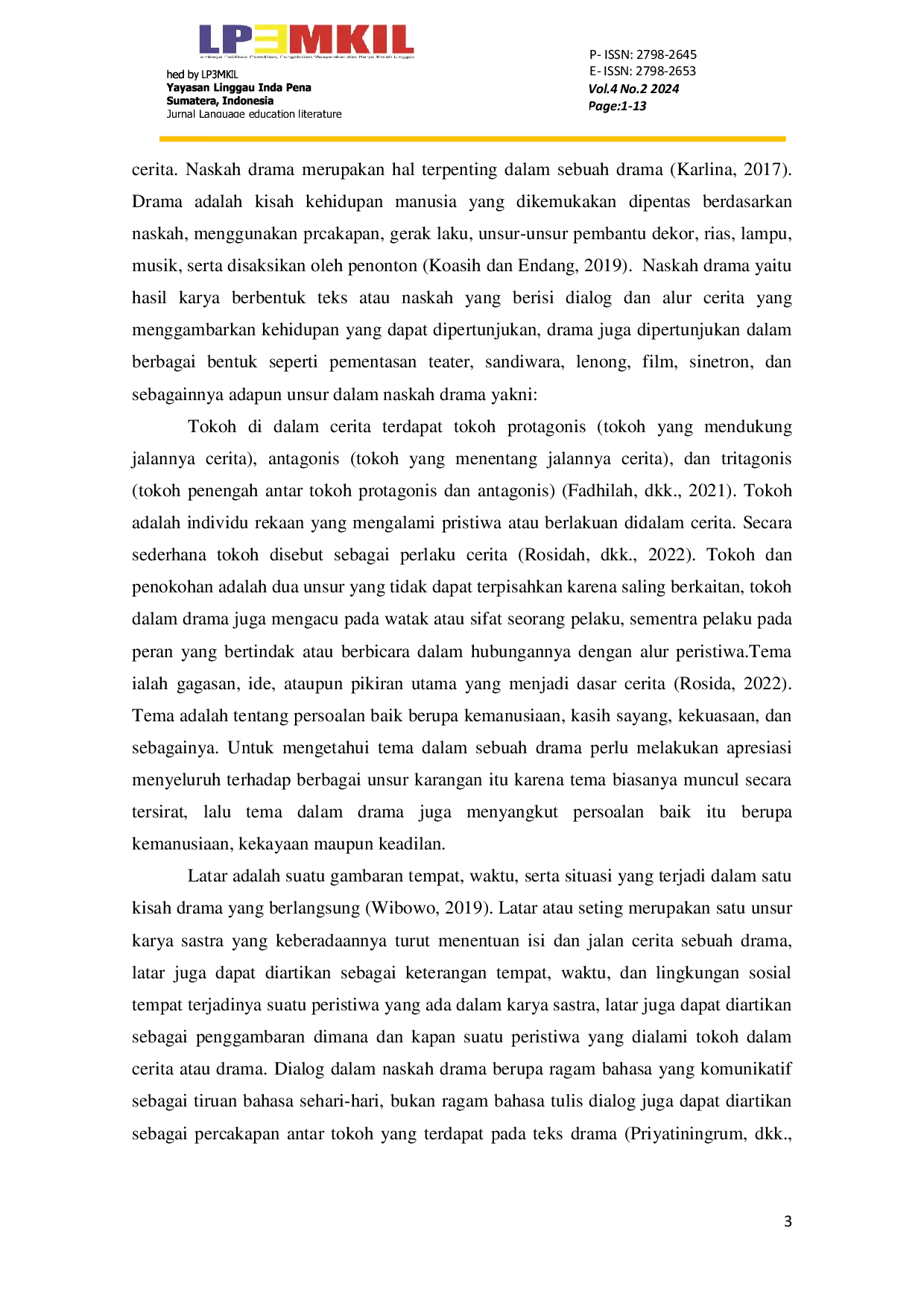 JURIS Penerapan Media Pembelajaran Audio Visual Terhadap Kemampuan Mengidentifikasi Unsur Naskah Drama Siswa Kelas VIII SMP Negeri 7 Lubuklingga