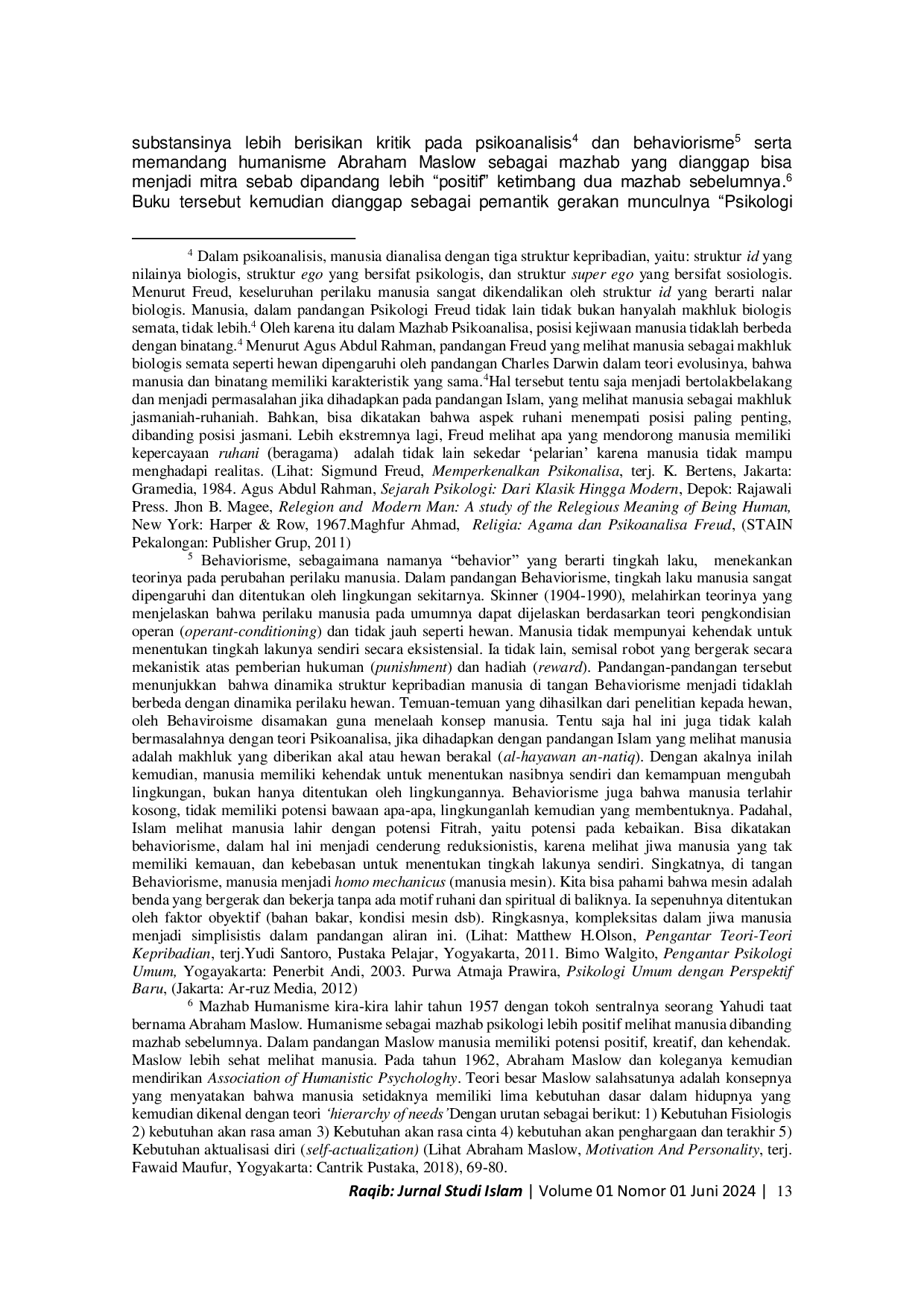 JURIS TINJAUAN ONTOLOGIS ATAS KAJIAN INTEGRASI ISLAM DAN PSIKOLOGI Ontological Review of Integration Studies Islam and Psychology