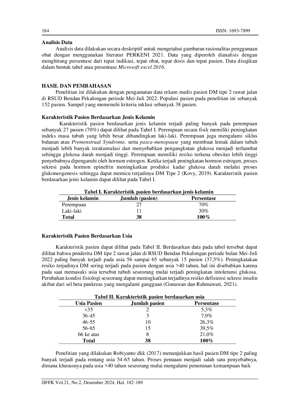 juris Evaluasi Rasionalitas Penggunaan Obat Antidiabetes Pada Pasien Diabetes Mellitus Tipe 2 Rawat Jalan Di RSUD Bendan