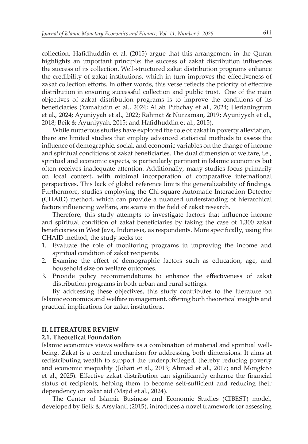 JURIS What Factors Influence the Welfare of Zakat Beneficiaries
