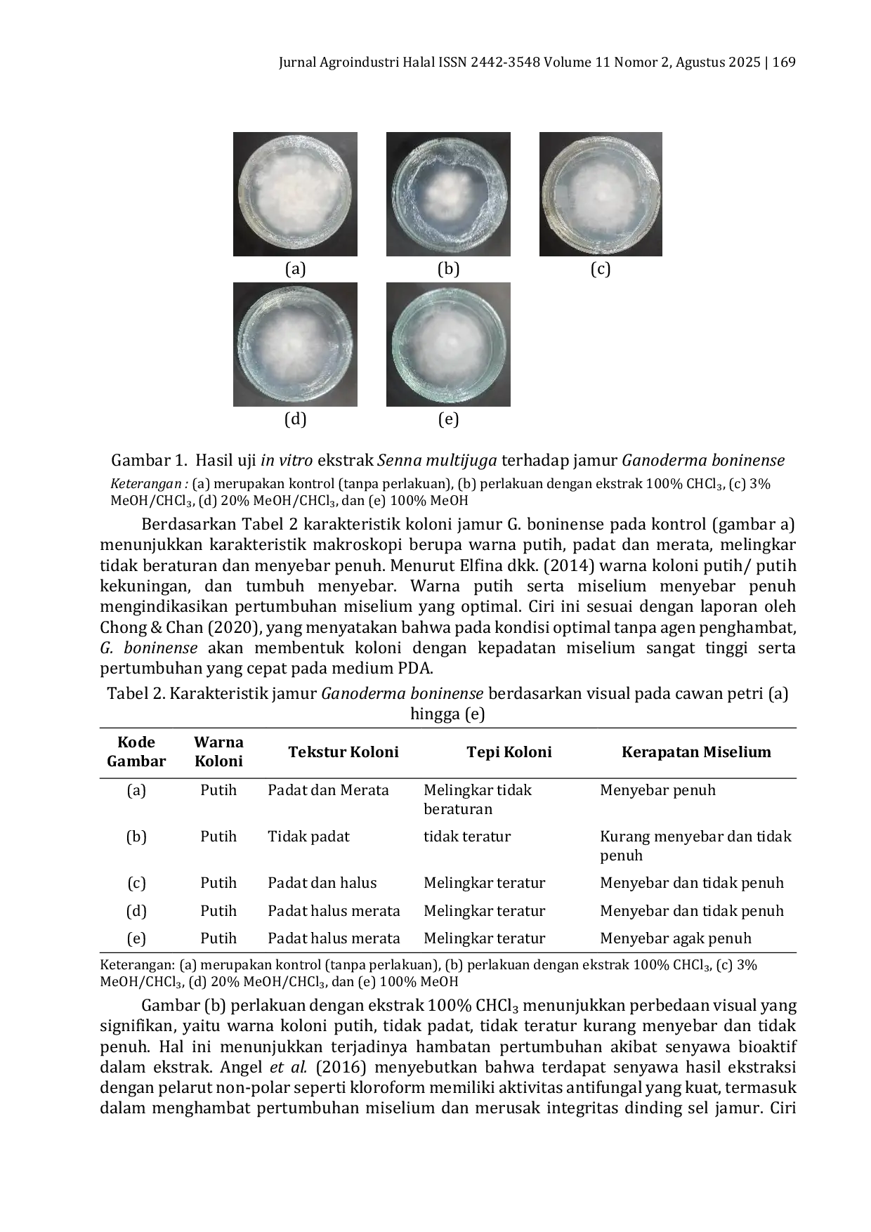 JURIS Uji In Vitro Daya Hambat Ekstrak Kulit Senna multijuga Terhadap Jamur Ganoderma boninense