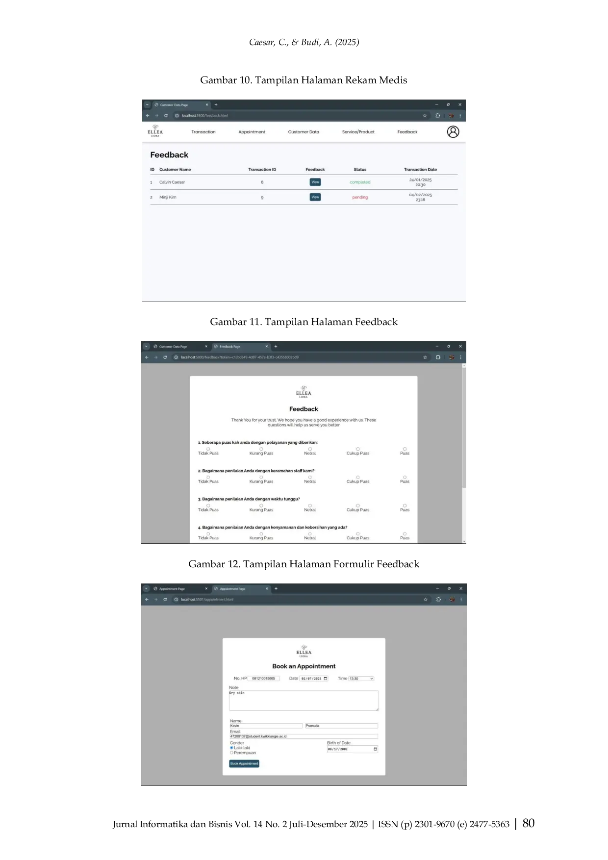 JURIS Implementasi Sales Force Automation untuk Mengoptimalkan Efisiensi Operasional pada Klinik Kecantikan Ellea Liora di Tasikmalaya