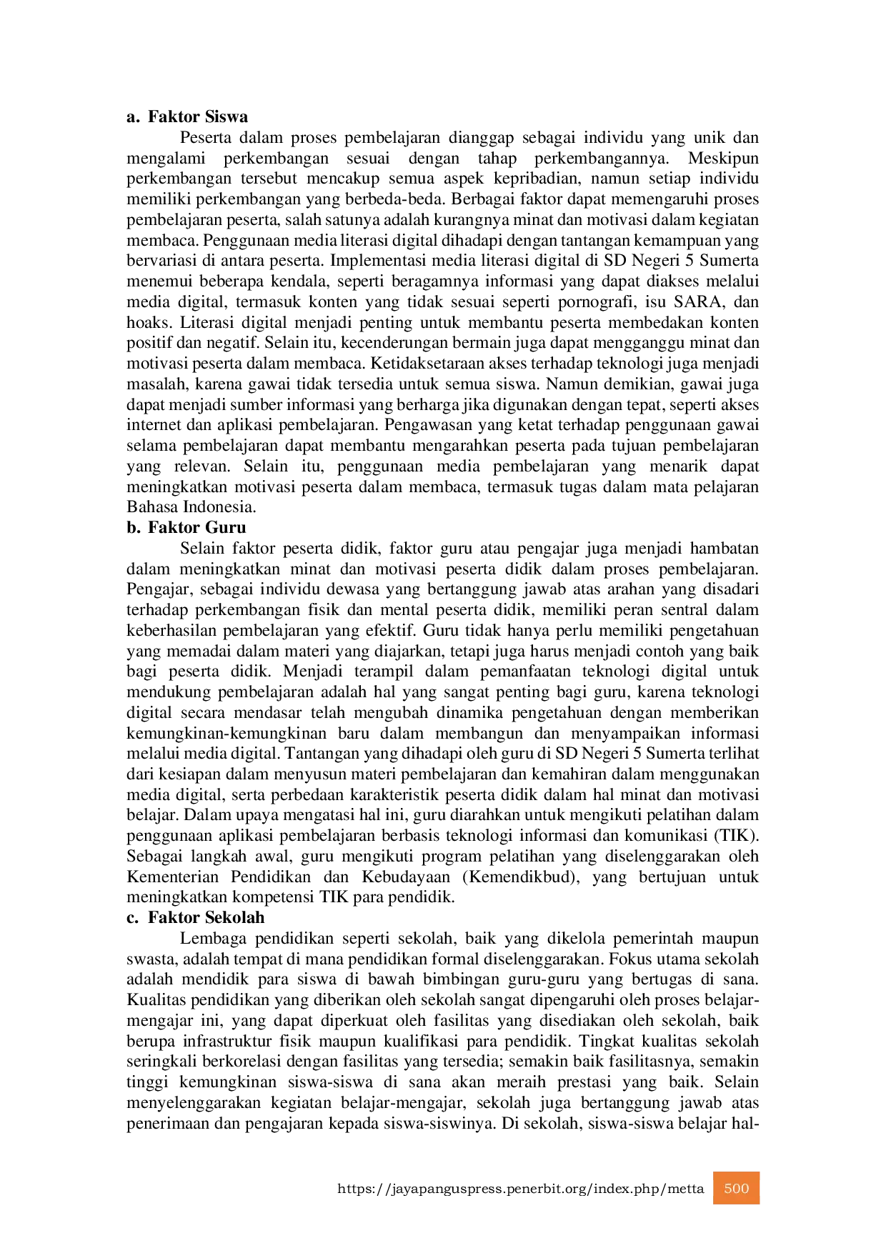 JURIS Implementasi Media Literasi Digital Dalam Memotivasi Kebiasaan Kebiasaan Membaca Bagi Peserta Didik Pada Pembelajaran Bahasa Indonesia di SD Negeri 5 Sumerta Denpasar