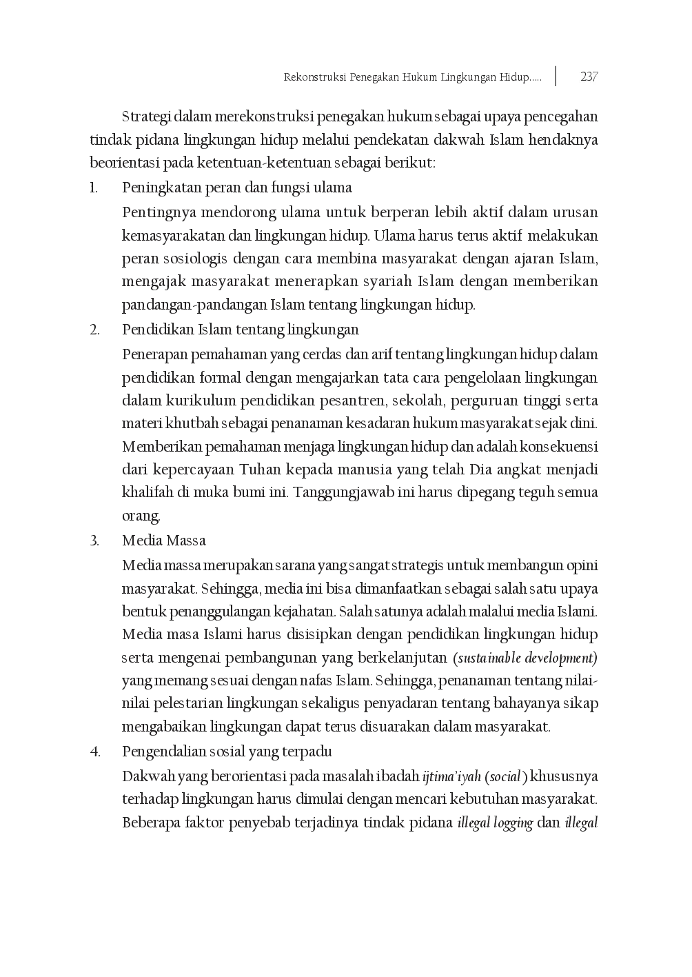 juris Rekonstruksi Penegakan Hukum Lingkungan Hidup Melalui Pendekatan Religius