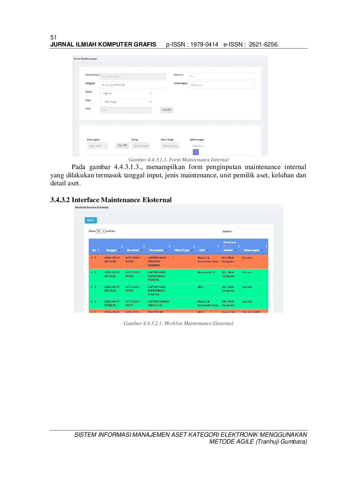 JURIS Asset Management Information System Electronic Category Using Agile Method