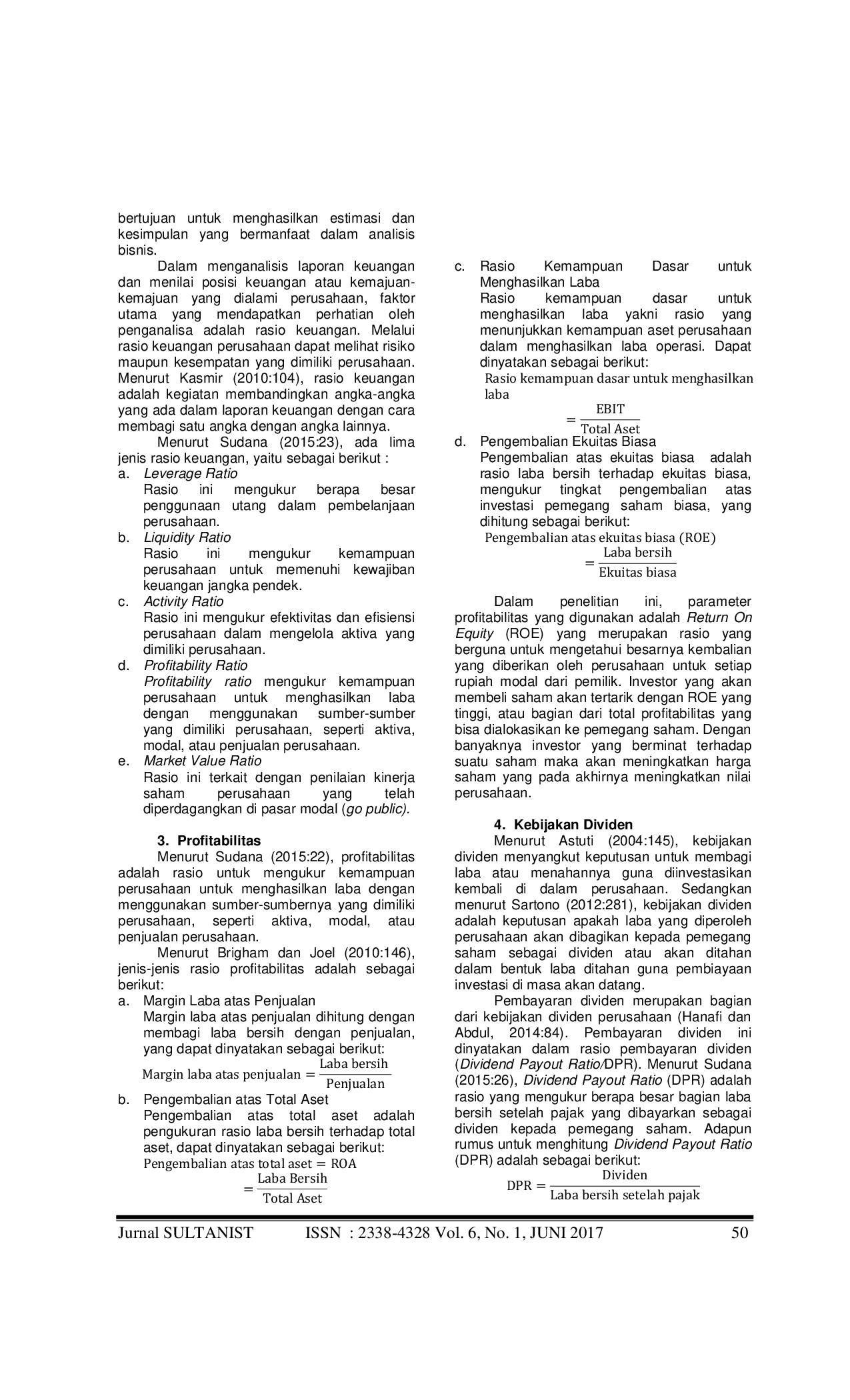 JURIS PENGARUH PROFITABILITAS DAN KEBIJAKAN DIVIDEN TERHADAP NILAI PERUSAHAAN PADA PT GUDANG GARAM TBK YANG TERDAFTAR DI BURSA EFEK INDONESIA