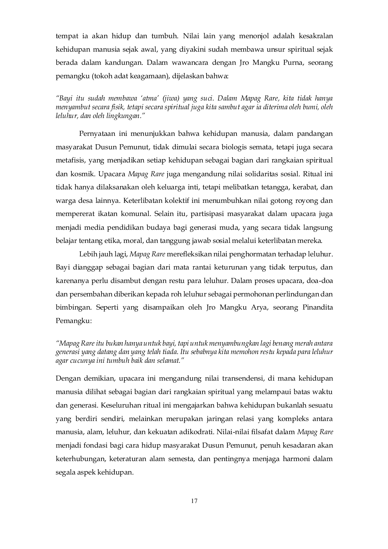 JURIS Komunikasi Ritual dan Nilai Filsafat Dalam Upacara Mapag Rare di Dusun Pemunut Kabupaten Lombok Barat