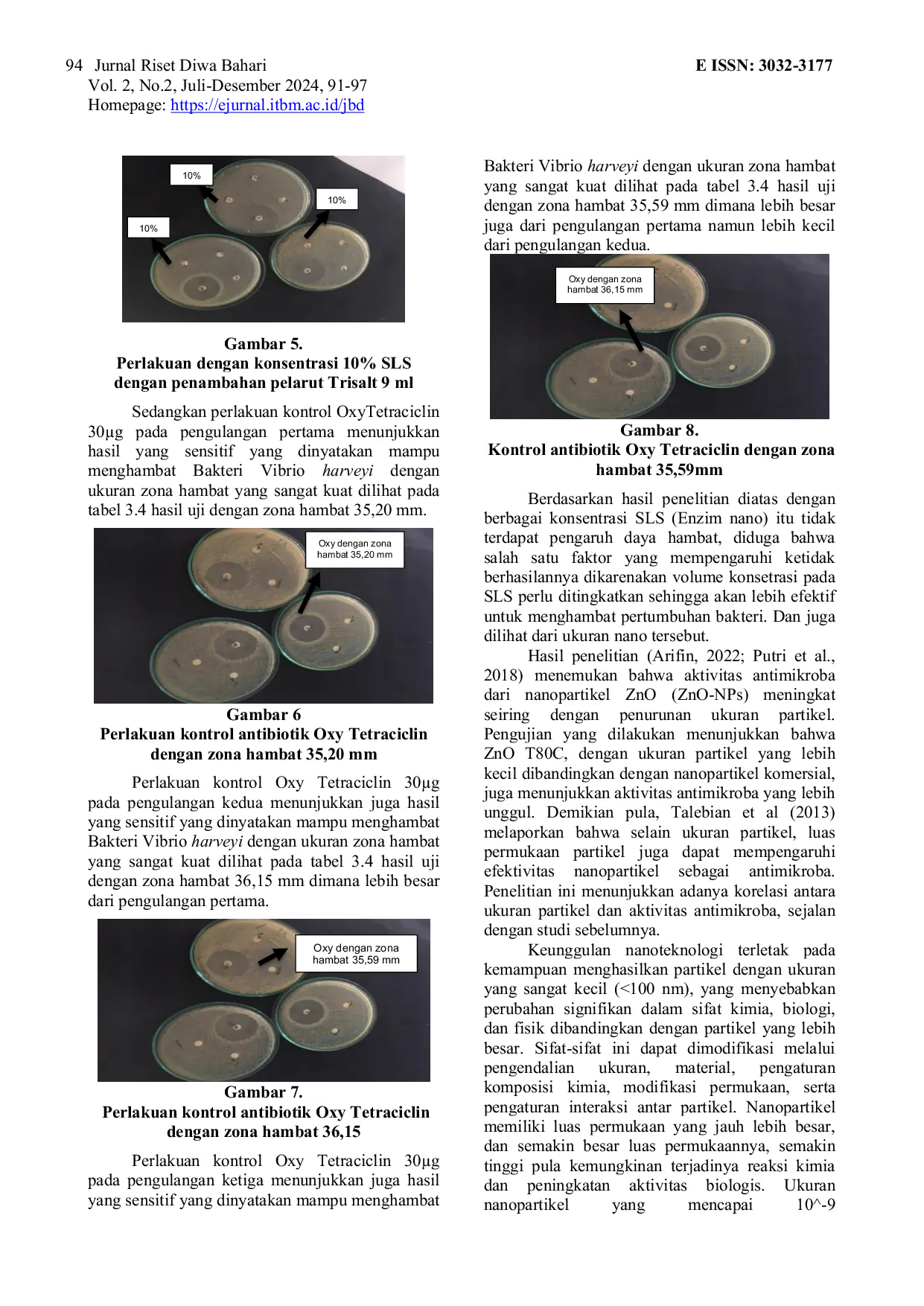 JURIS Efektivitas Teknologi Nano dalam Menghambat Bakteri Vibrio harveyi