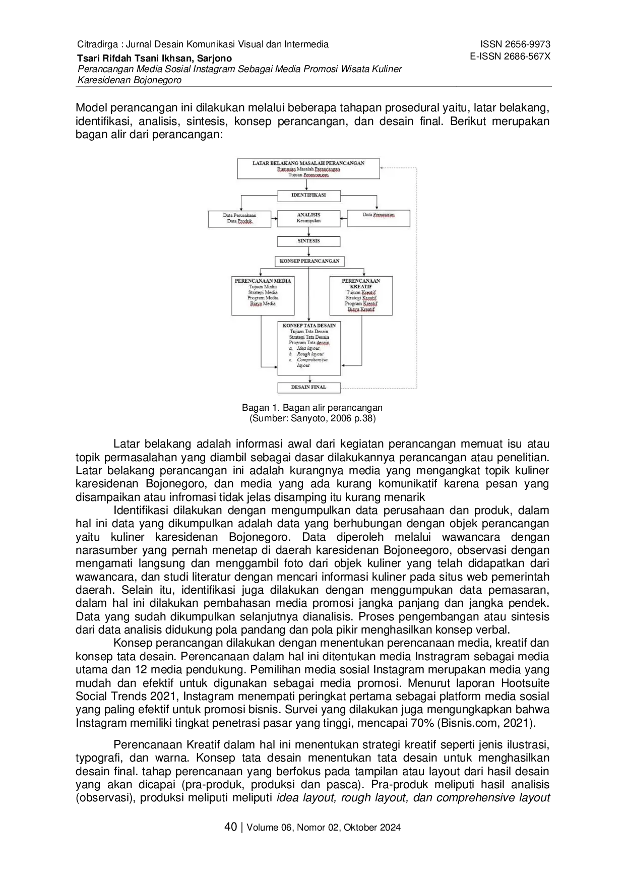 JURIS Perancangan Media Sosial Instagram Sebagai Media Promosi Wisata Kuliner Karesidenan Bojonegoro