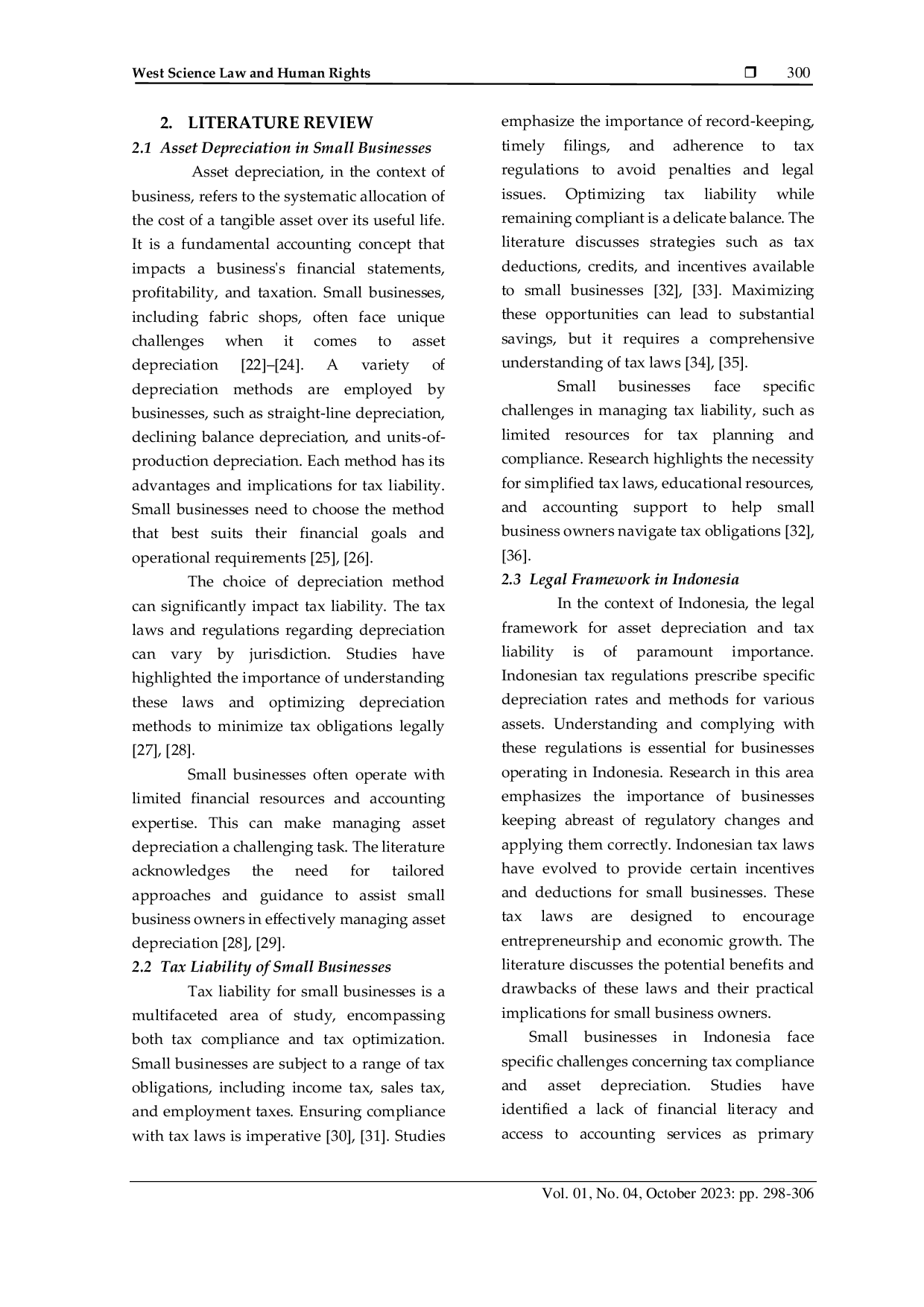 JURIS Legal Analysis Related to Depreciation of Assets and Tax Liabilities of Fabric Shops in Cipadu Market Tangerang