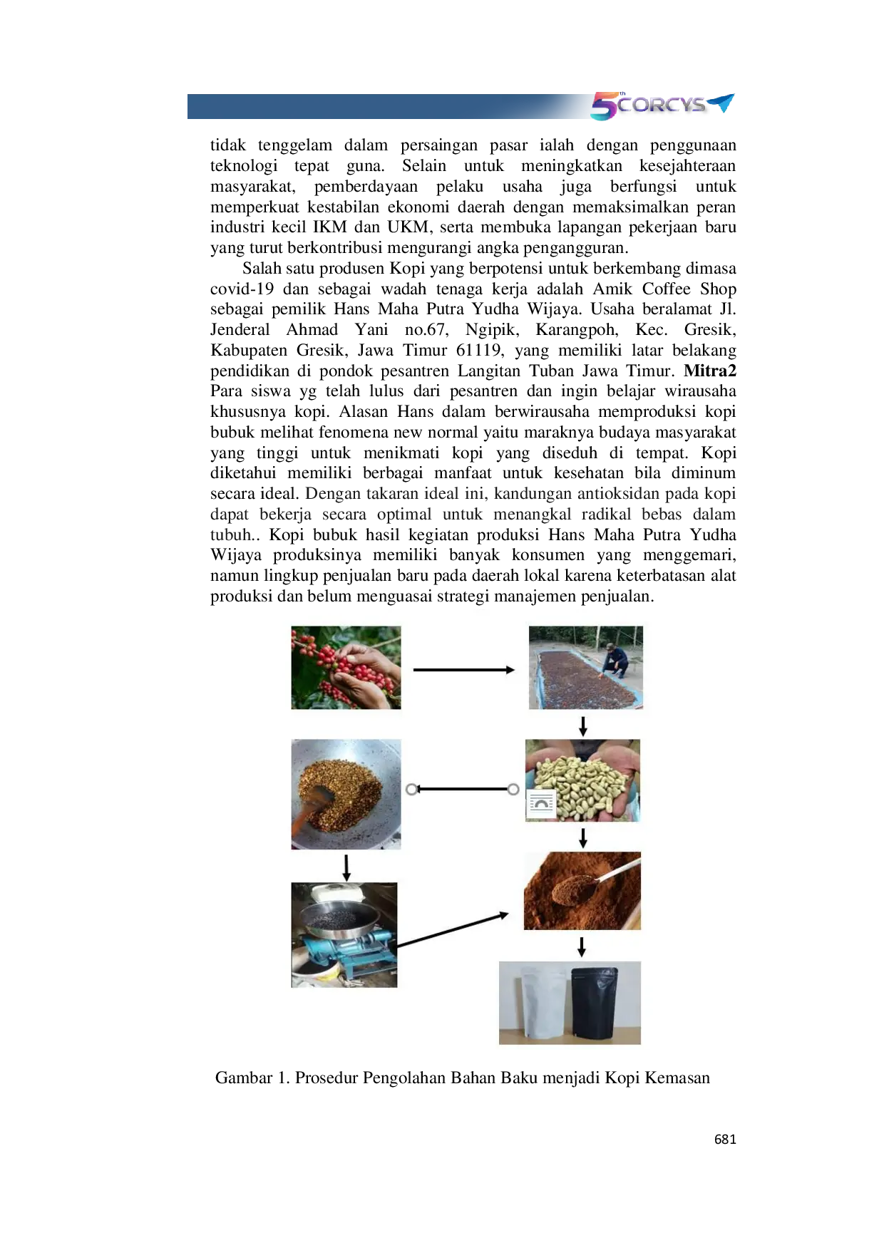 JURIS Pemberdayaan Pengrajin Kopi Herbal Berbasis Santripreneur Bagi Kesejahteraan Alumni Pesantren