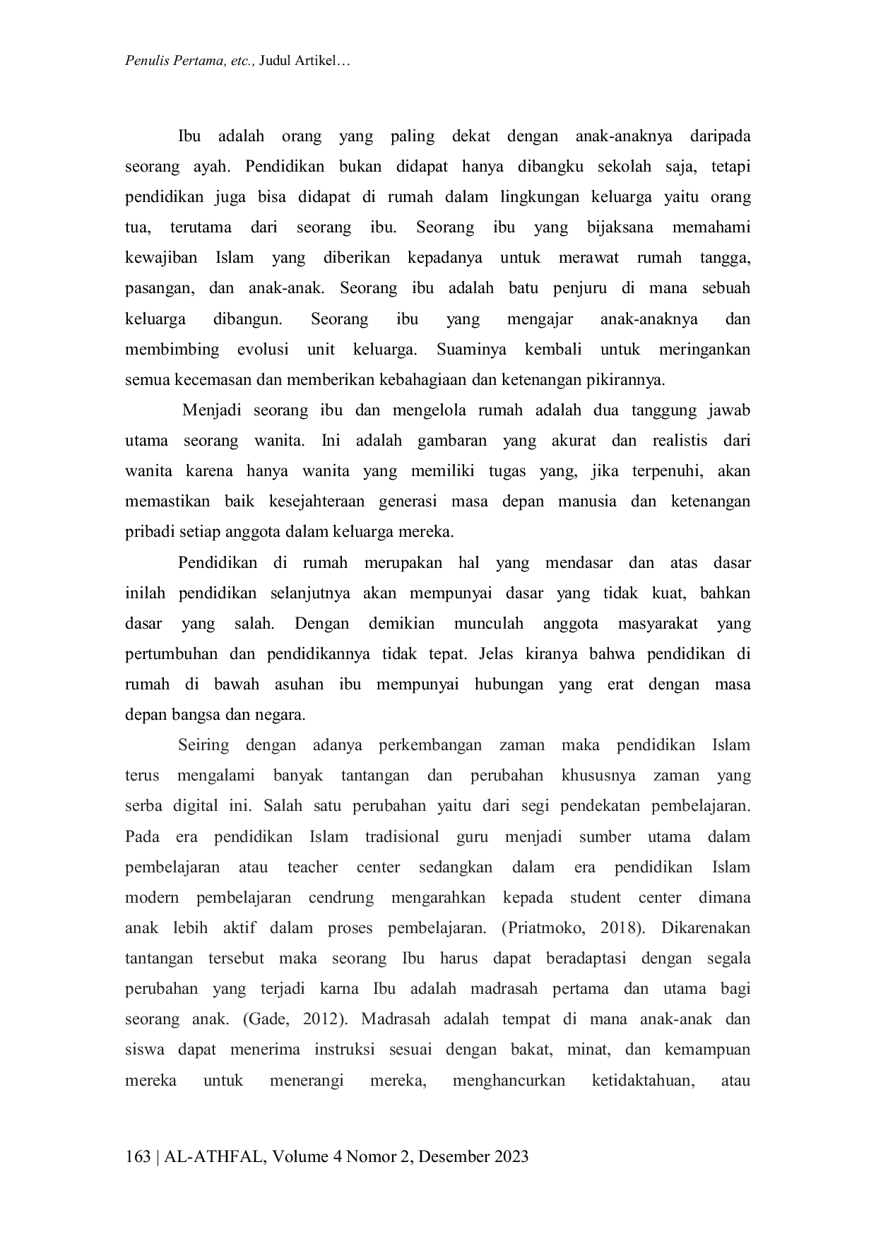 JURIS Konsep Manajemen Pendidikan Bagi Ibu Milenial Dalam Mendidik Anak Di Era Digital