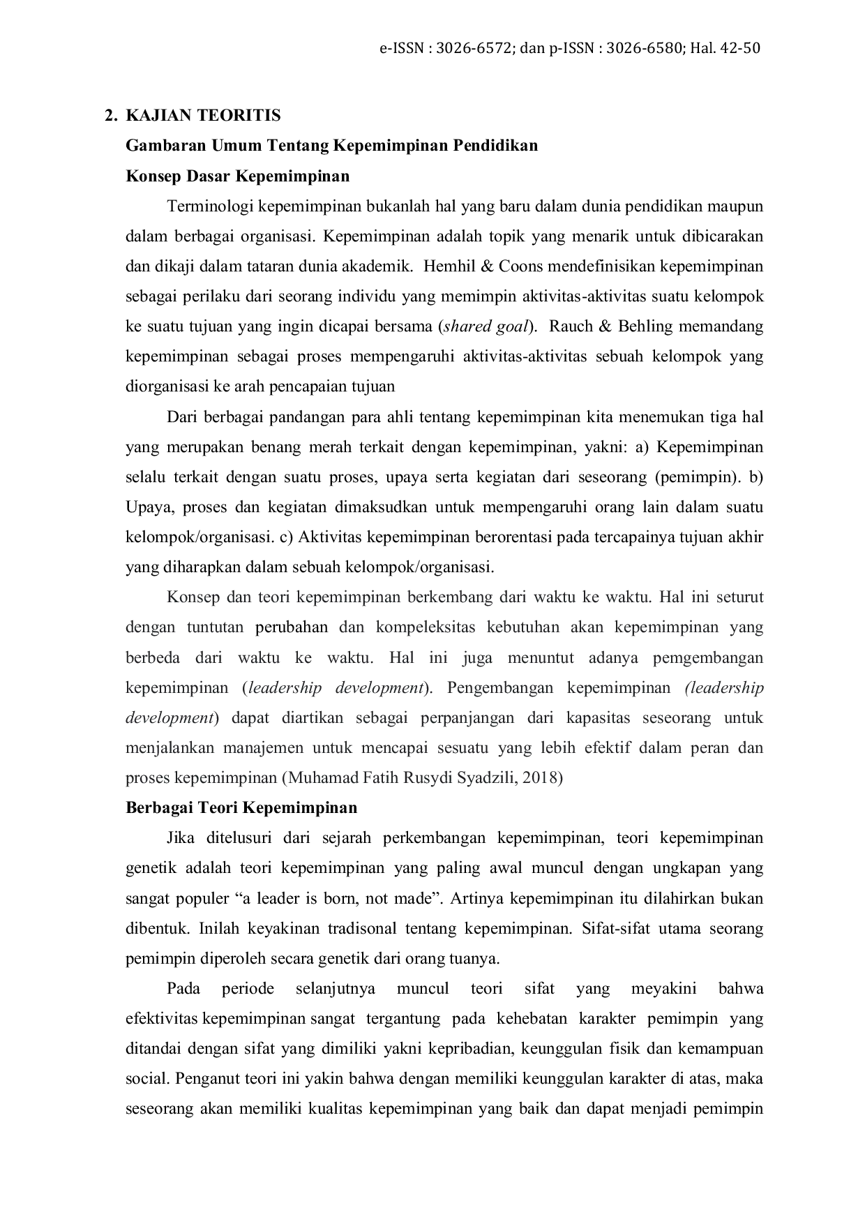 JURIS Peran Kepemimpinan Pendidikan untuk Mewujudkan Tujuan Pendidikan