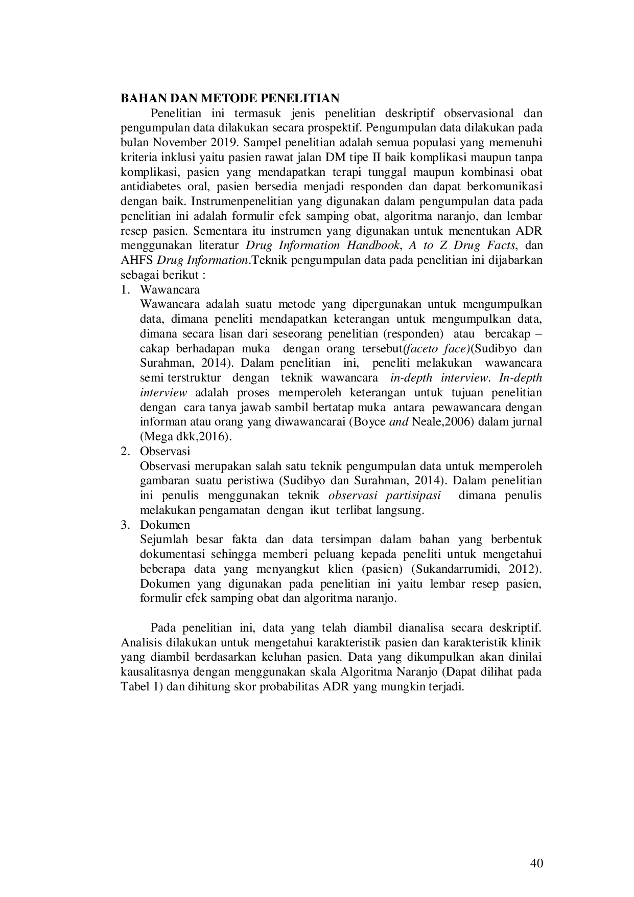 JURIS Evaluasi Farmakovigilans Obat Antidiabetes Oral pada Pasien Rawat Jalan Diabetes Mellitus Tipe II di RSUD Bendan Kota Pekalongan