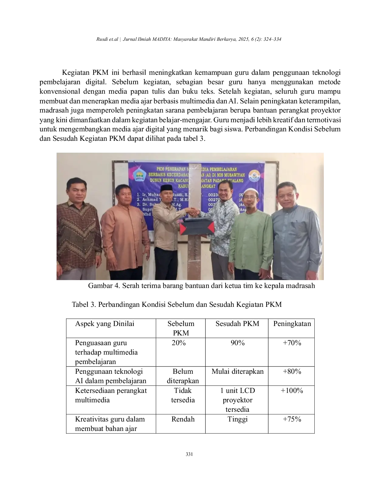 JURIS Penerapan Multimedia Pembelajaran Berbasis Kecerdasan Buatan AI di Madrasah Ibtidaiyah Swasta MIS Musawiyah