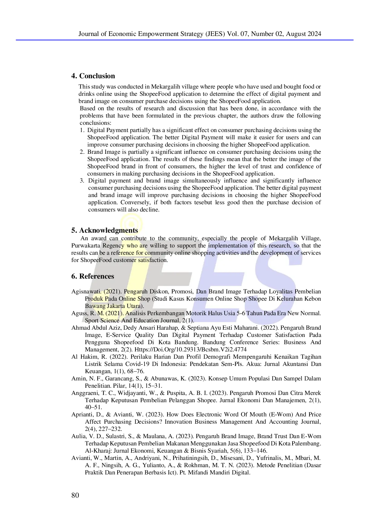 juris Digital Payment and Brand Image Influence Consumers Purchasing Decisions in the Food Sector