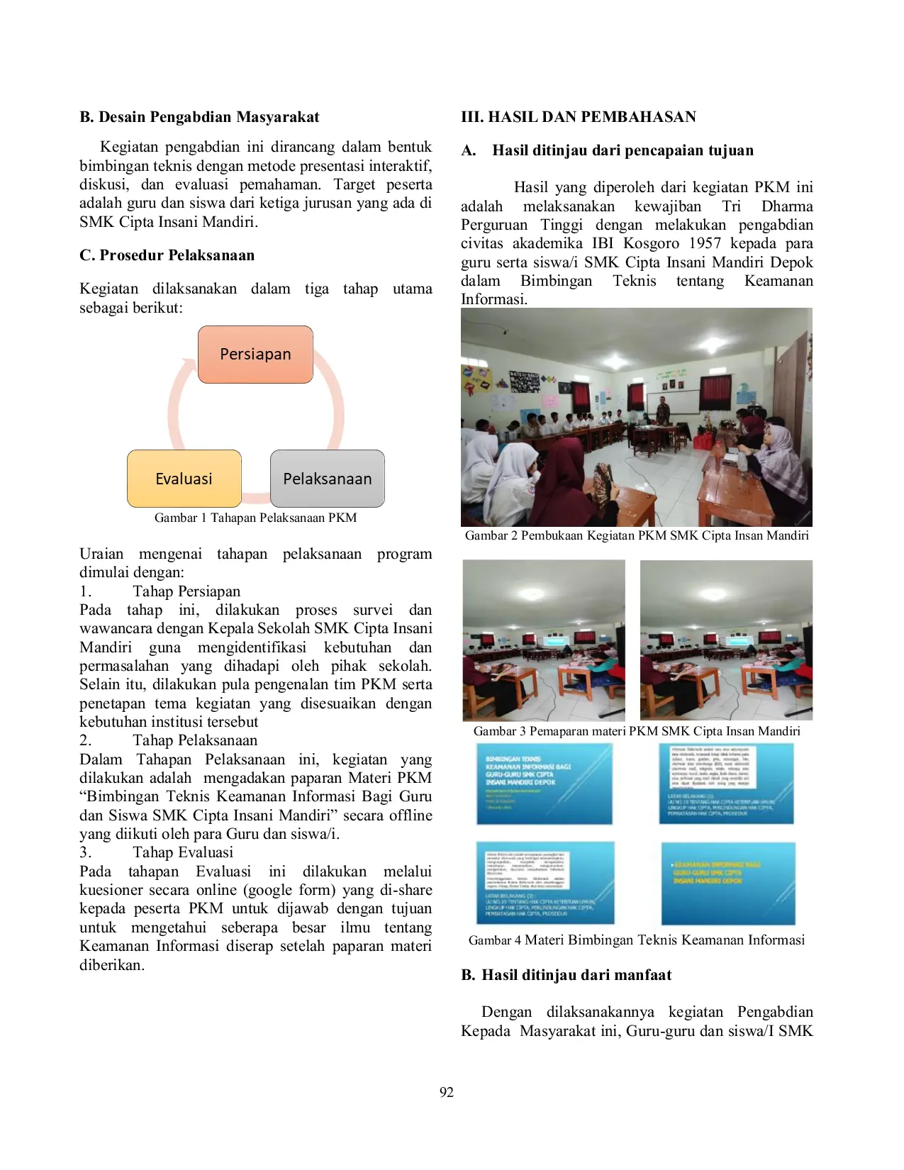 JURIS Bimbingan Teknis Keamanan Informasi bagi Guru Guru SMK Cipta Insani Mandiri Depok