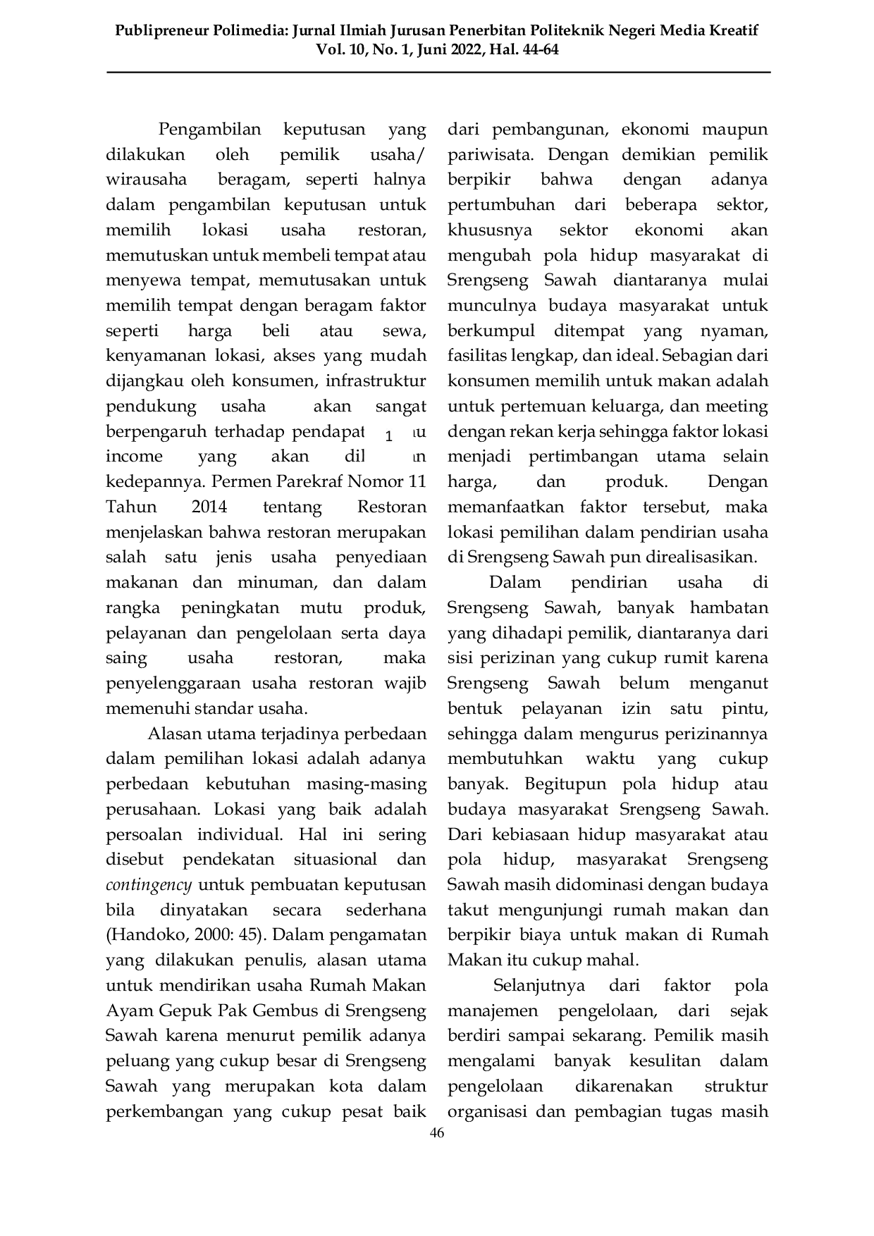 JURIS Strategi Komunikasi Pemasaran Dalam Mempengaruhi Keputusan Konsumen Ayam Gepuk Pak Gembus Cabang Srengseng Sawah