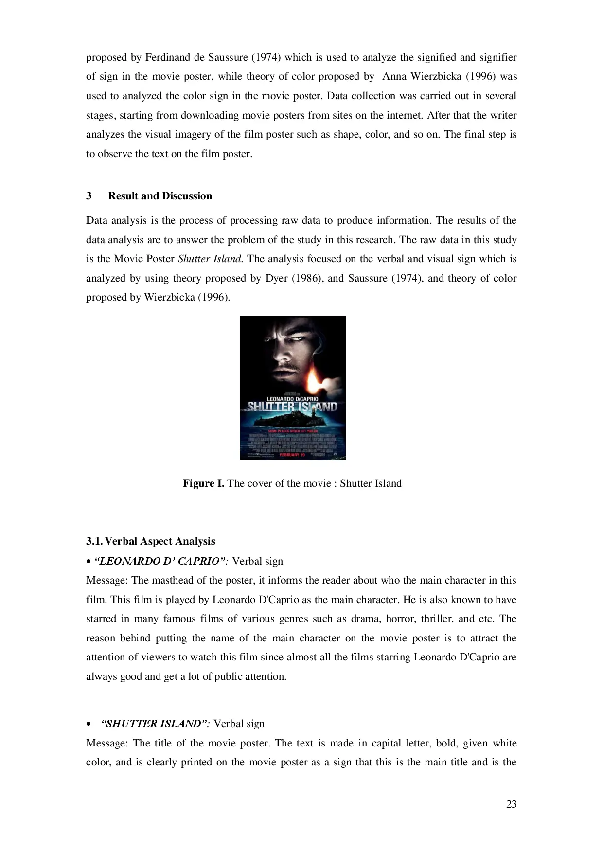 juris A Semiotic Analysis Found on Movie Poster Shutter Island Ay