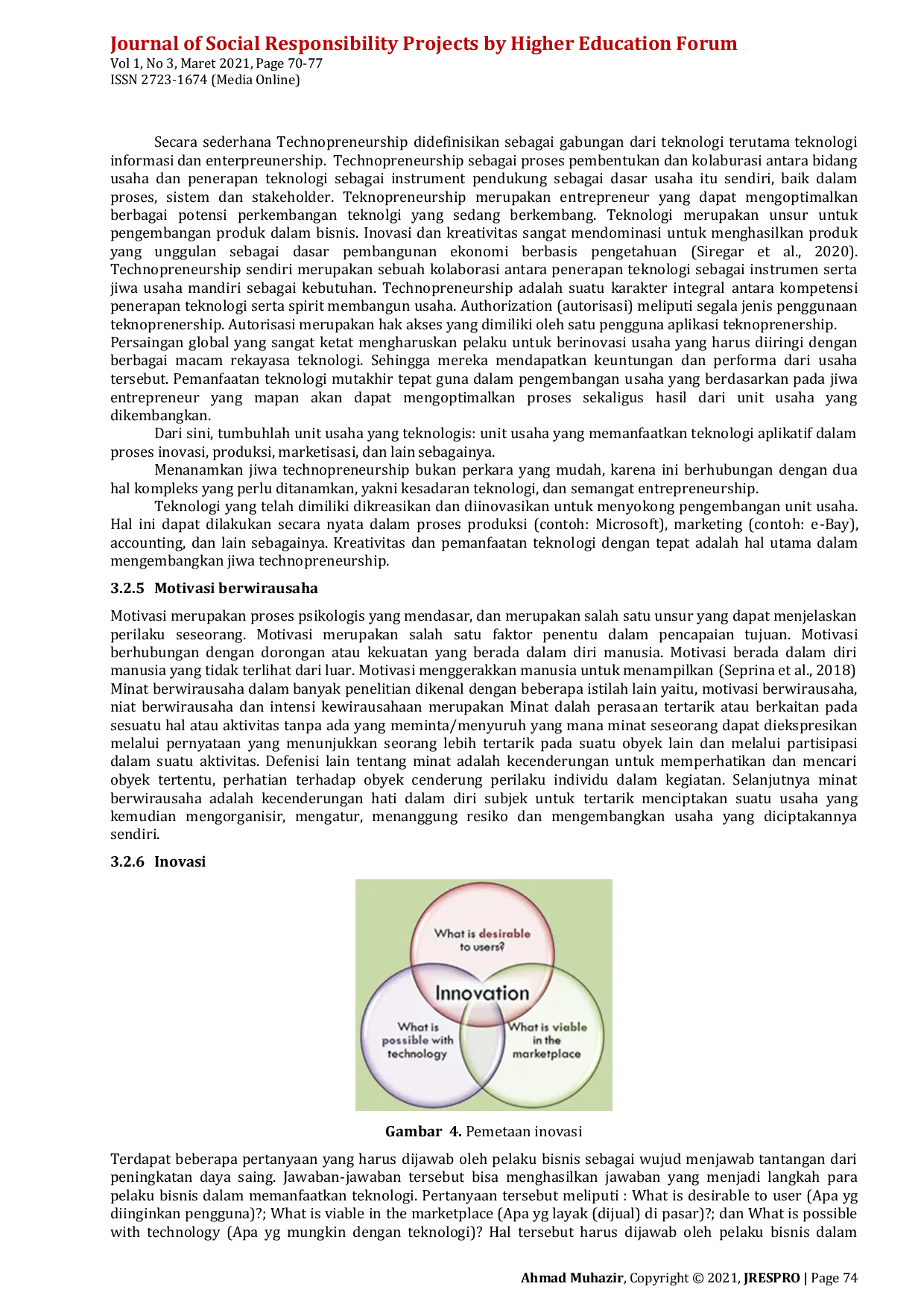 JURIS Motivasi Penerapan E Commerce Dalam Membangun Minat Berwirausaha Siswa di SMK Negeri 6 Tanjung Balai