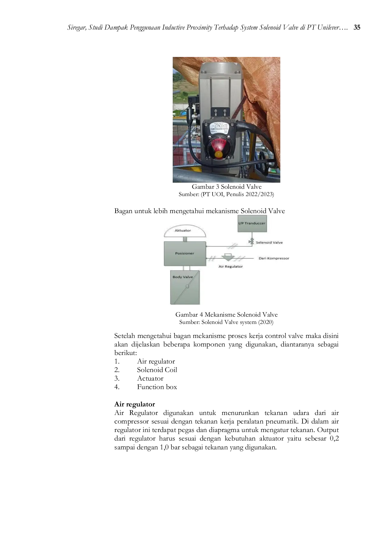 JURIS Studi Dampak Penggunaan Inductive Proximity Terhadap System Solenoid Valve di PT Unilever Oleochemical Indonesia