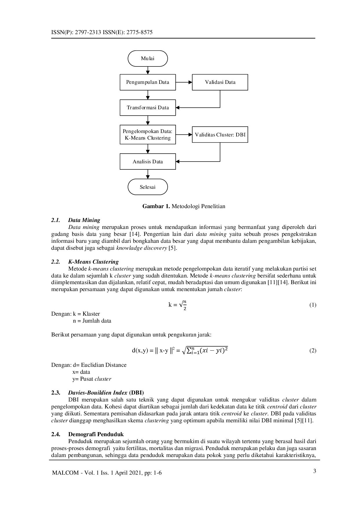 juris Implementasi Algoritma K Means untuk Pengelompokan Distribusi Sosial Ekonomi Masyarakat Berdasarkan Demografi Kependudukan