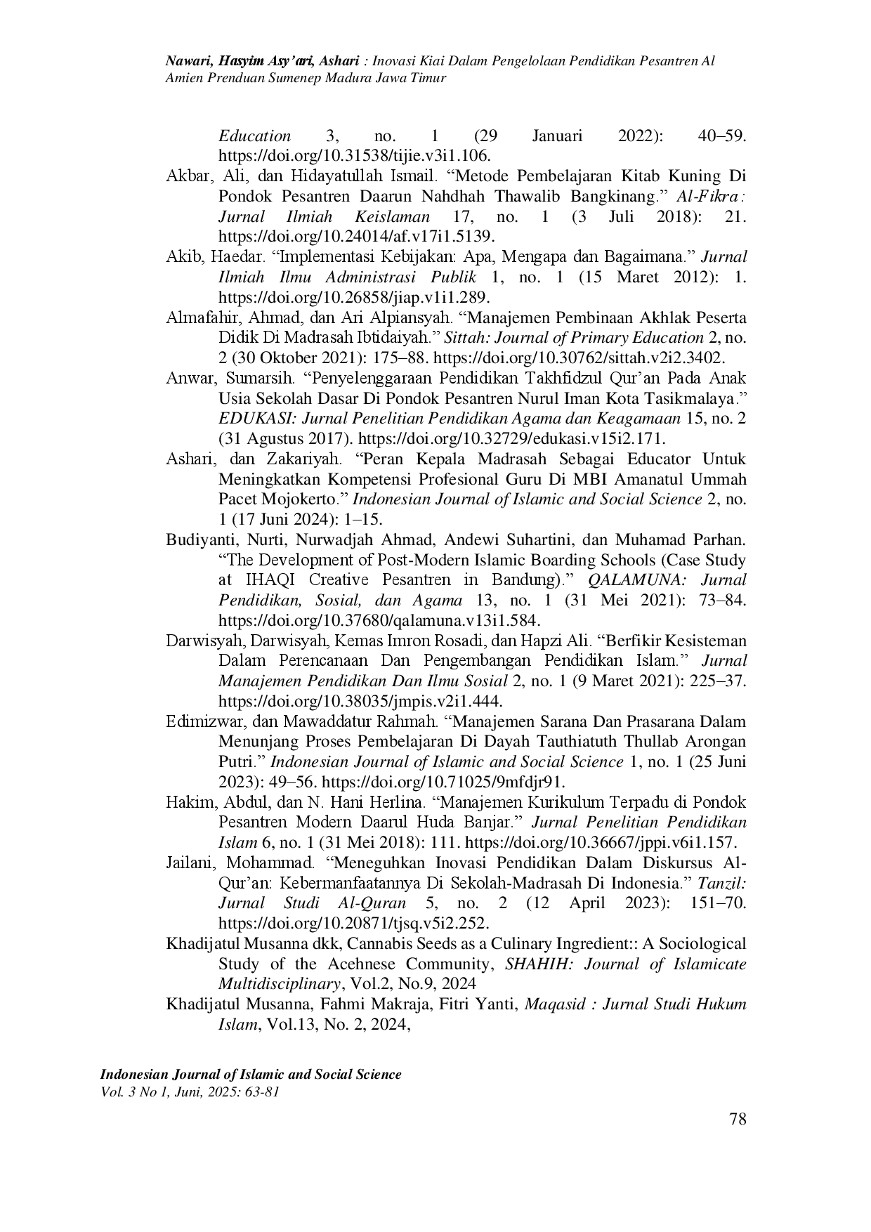 juris Inovasi Kiai dalam Pengelolaan Pendidikan Pesantren Al Amien Prenduan Sumenep Madura Jawa Timur