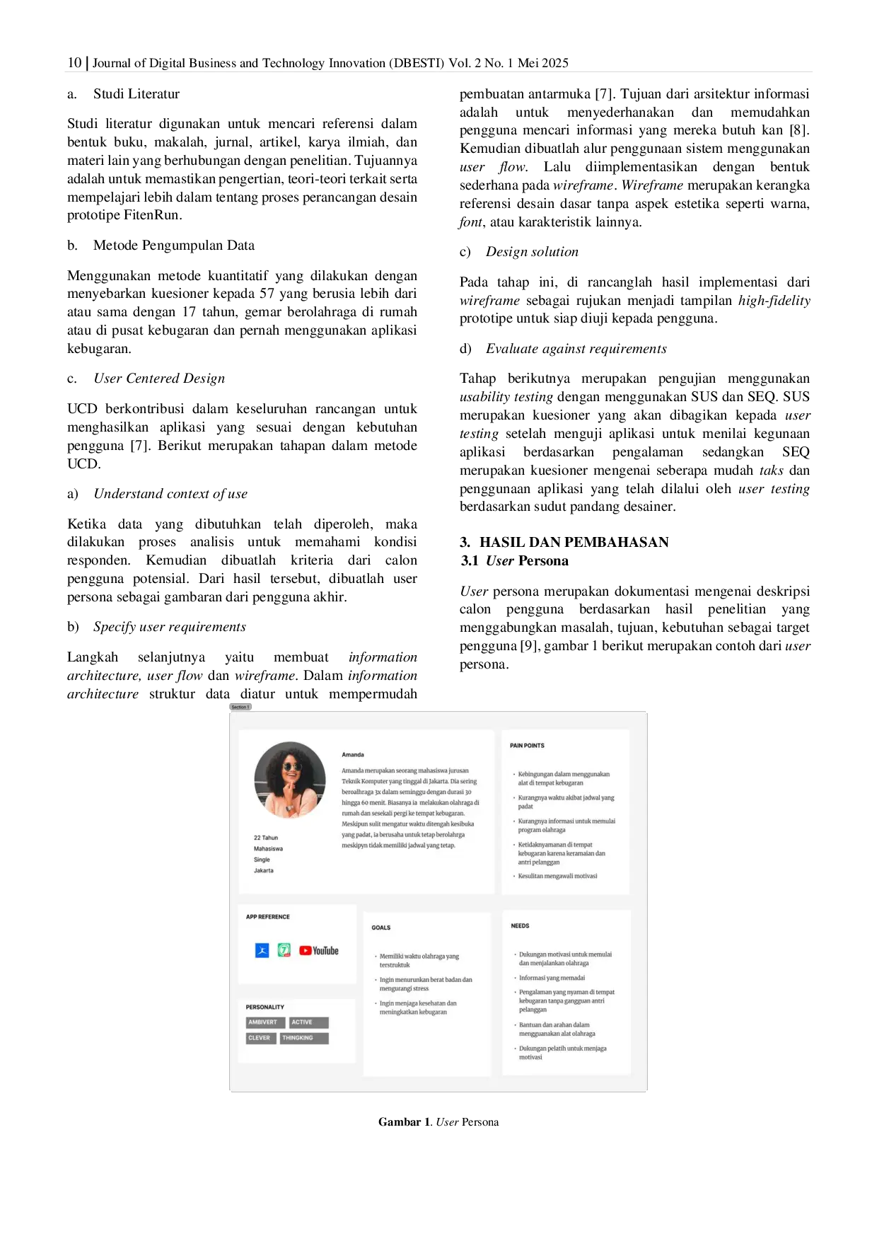 JURIS Perancangan Prototype Aplikasi Olahraga FitenRun Menggunakan Metode User Centered Design