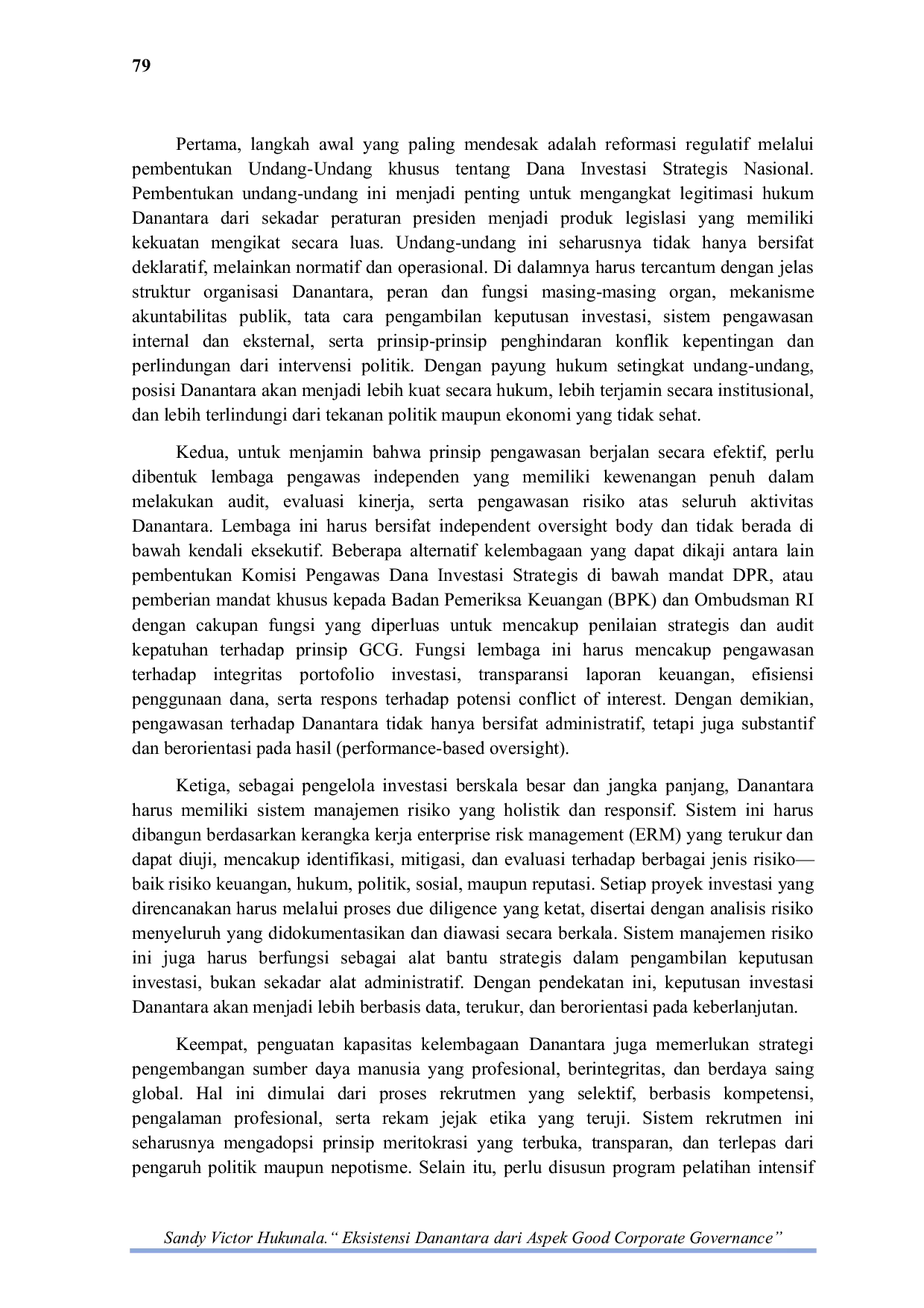 JURIS Eksistensi Danantara dari Aspek Good Corporate Governance