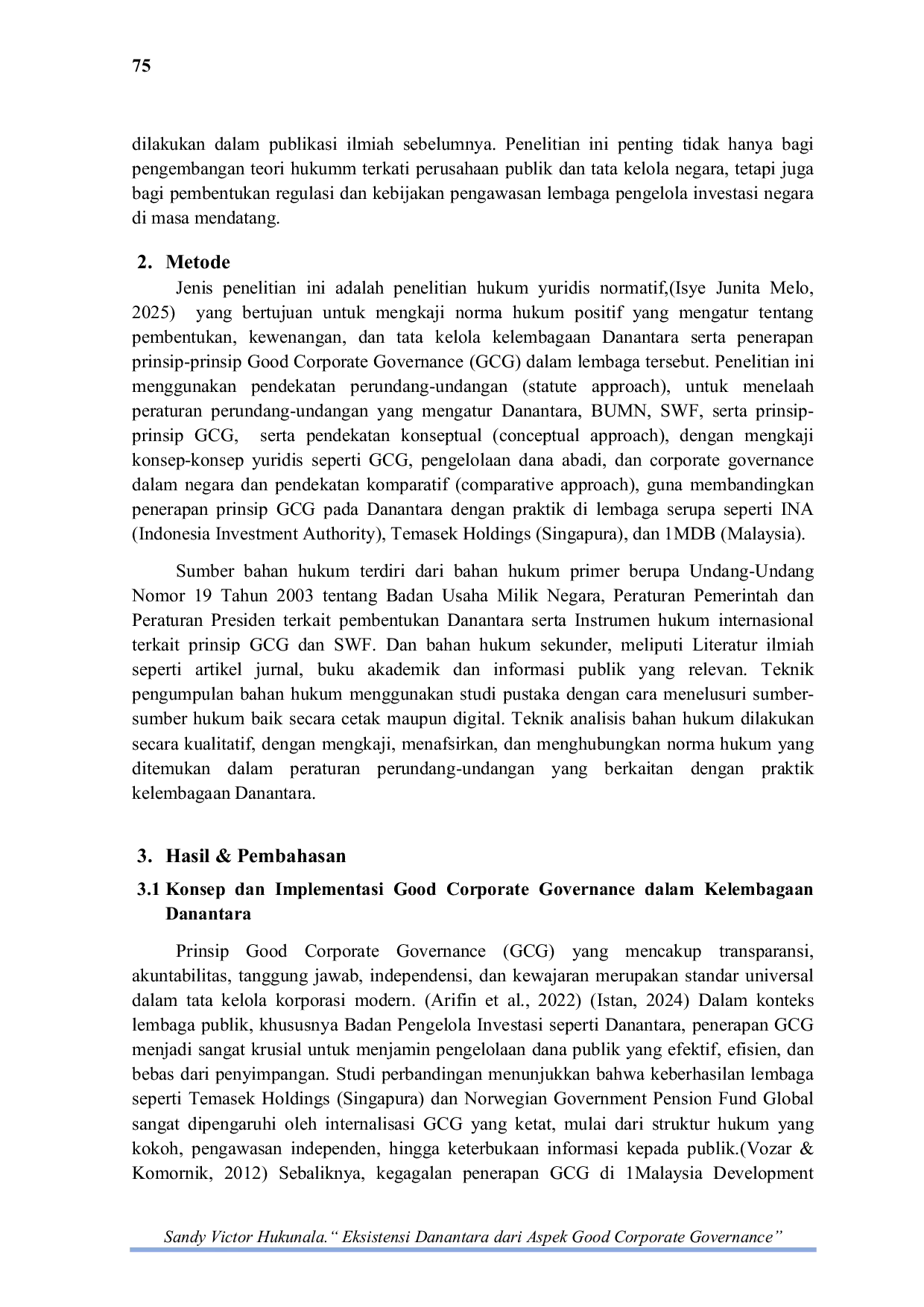 JURIS Eksistensi Danantara dari Aspek Good Corporate Governance