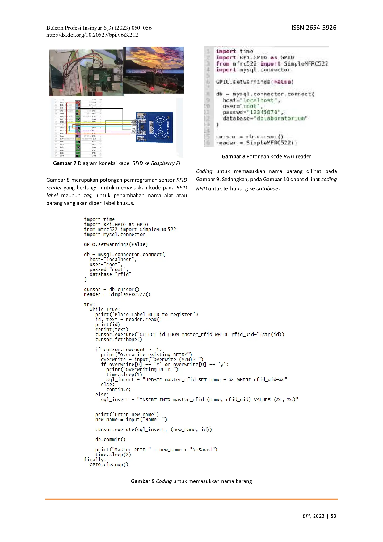 JURIS Otomatisasi Database Peralatan Laboratorium Menggunakan Aplikasi RFID Berbasis Raspberry Pi