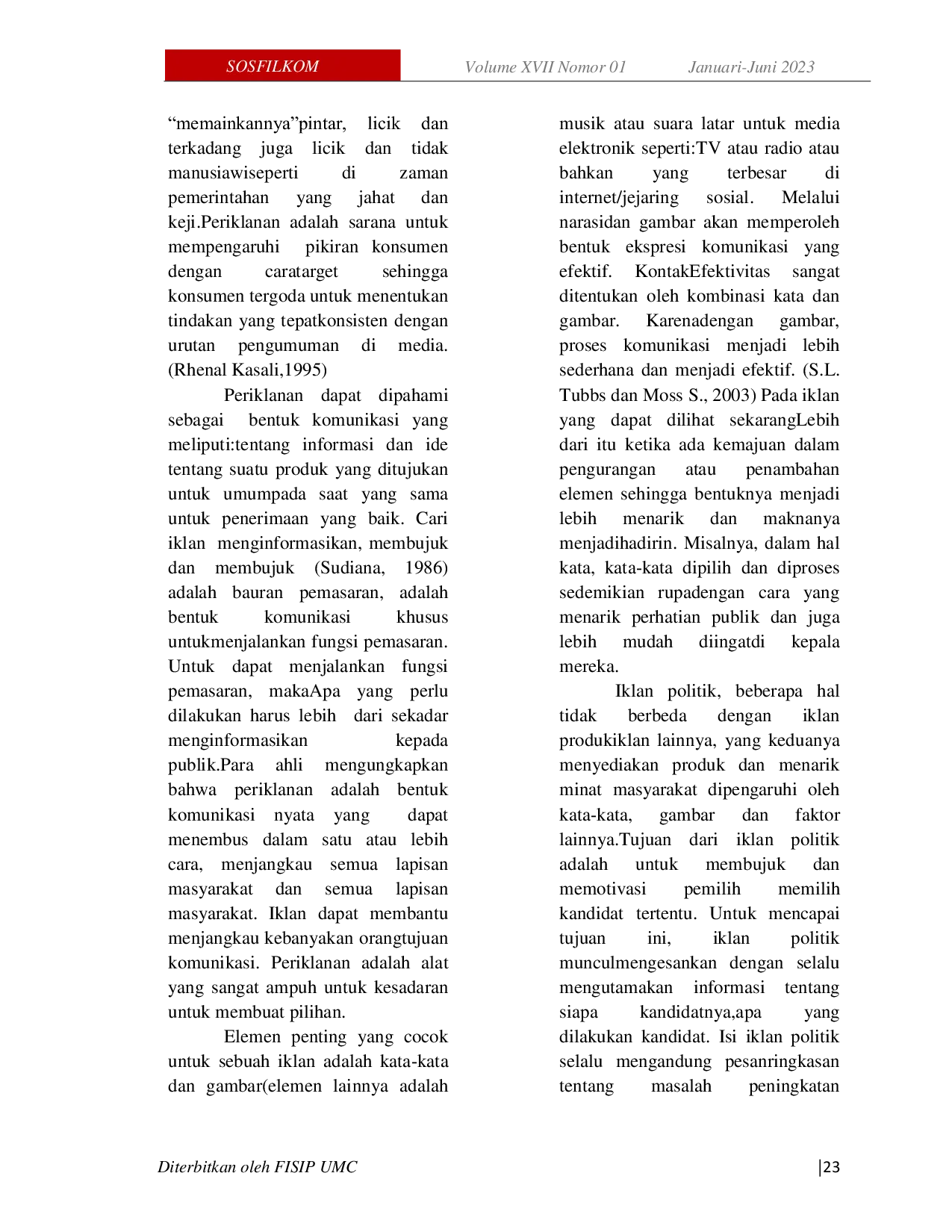 JURIS Pengaruh Kampanye Calon Kepala Desa Melalui Sosial Media Terhadap Elektabilitas Pemilu di Kota Tangerang